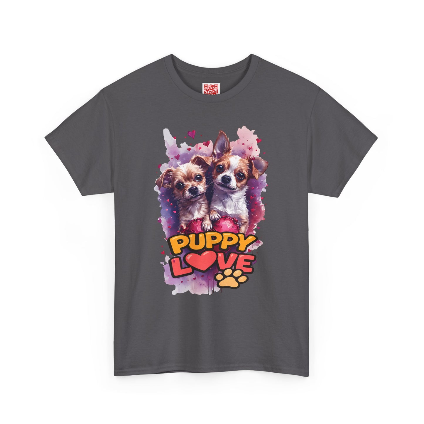 Puppy Love T‑Shirt – Cute Paw Print Dog Tee for Dog Lovers