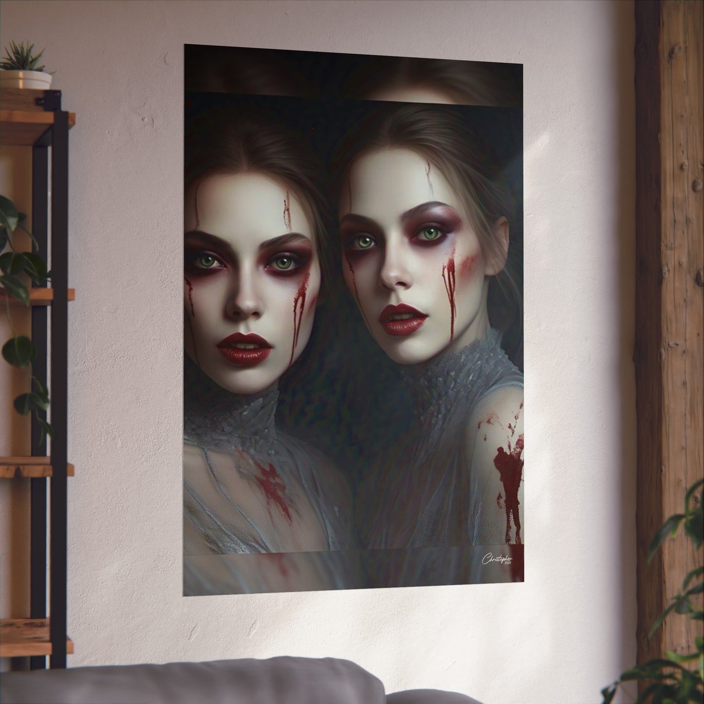 Eerie Fine Art Poster, Dark Fantasy Wall Art, Gothic Decor, Spooky Home Aesthetic, Halloween Wall Art