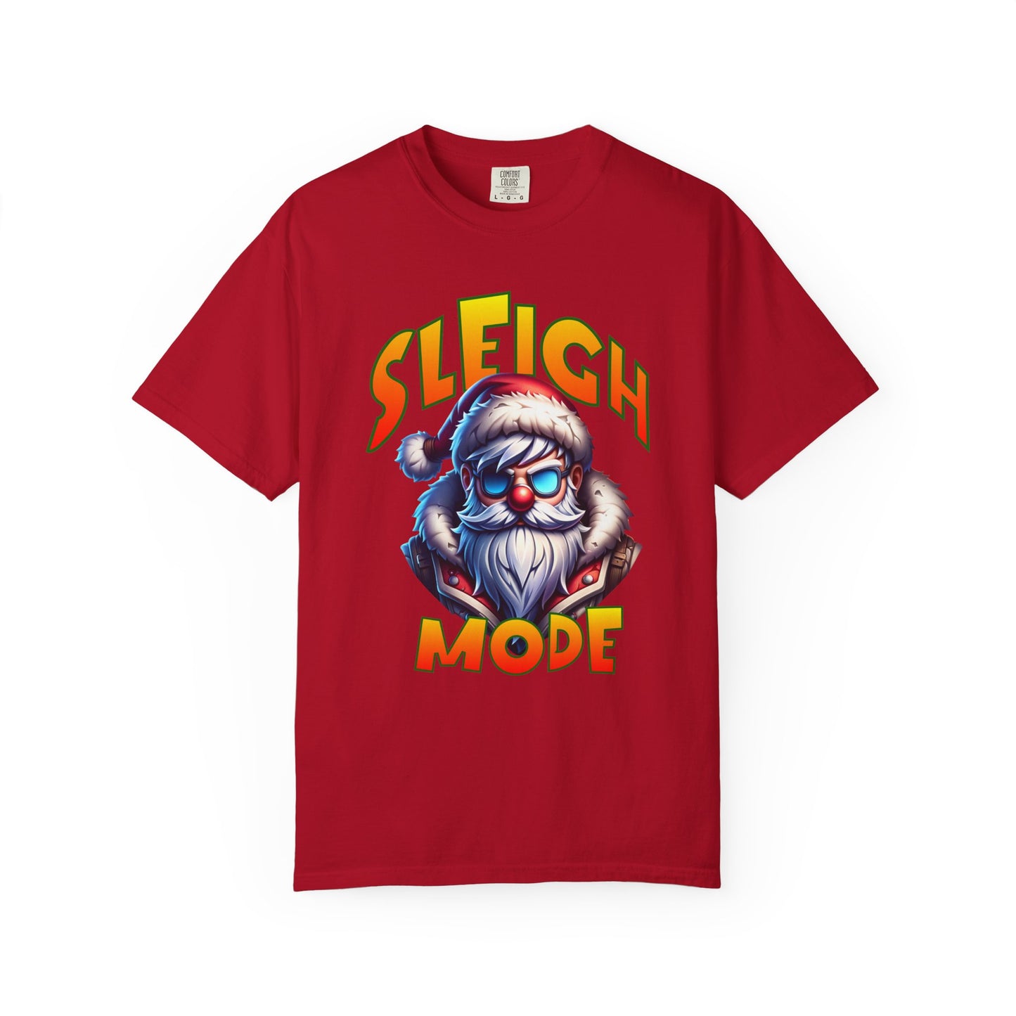 Sleigh Mode T-Shirt — Cool Santa Graphic Holiday Tee
