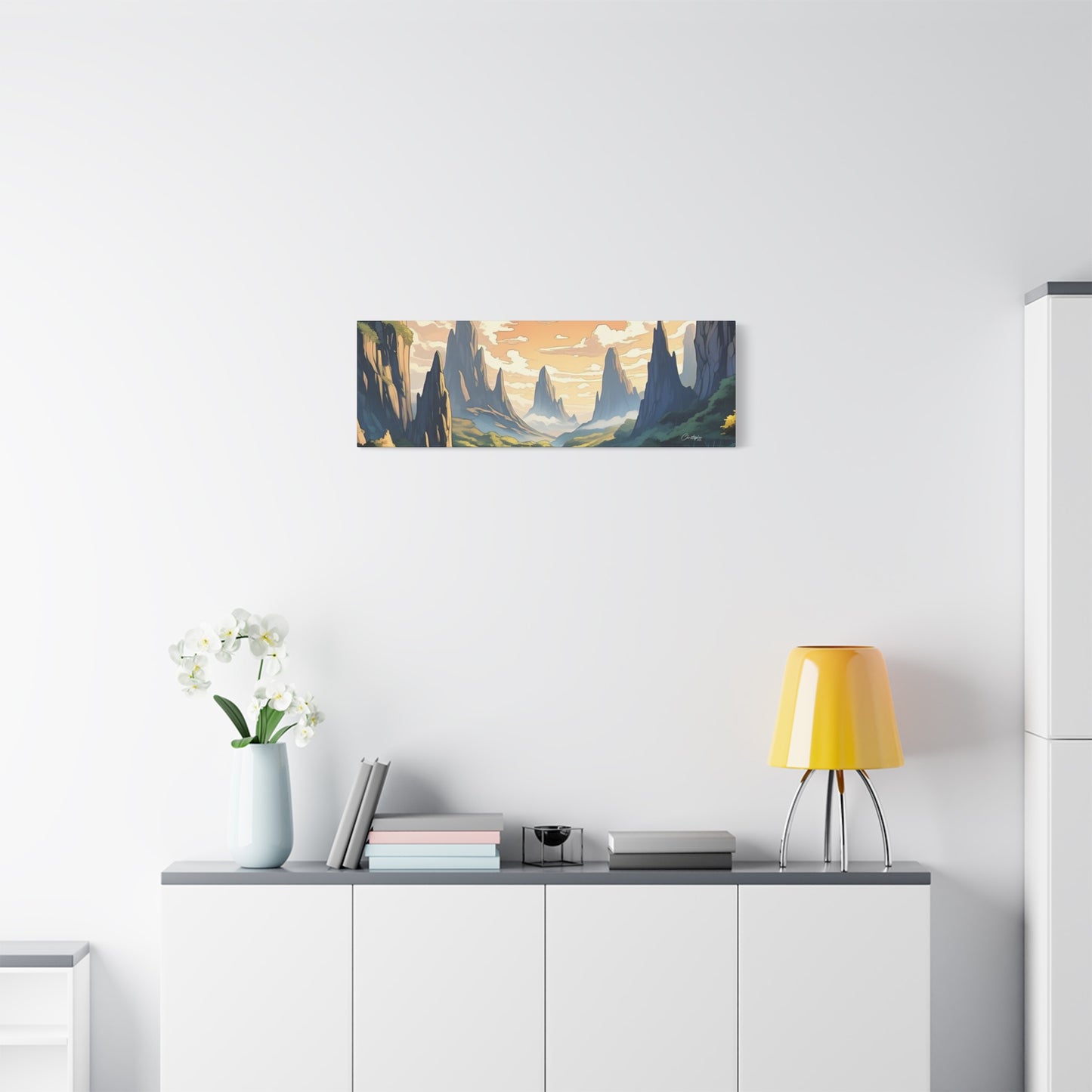 Serene Landscape Canvas Wall Art, Nature Home Decor, Tranquil Living Room Accent, Gift for Nature Lovers, Gallery Wall Piece