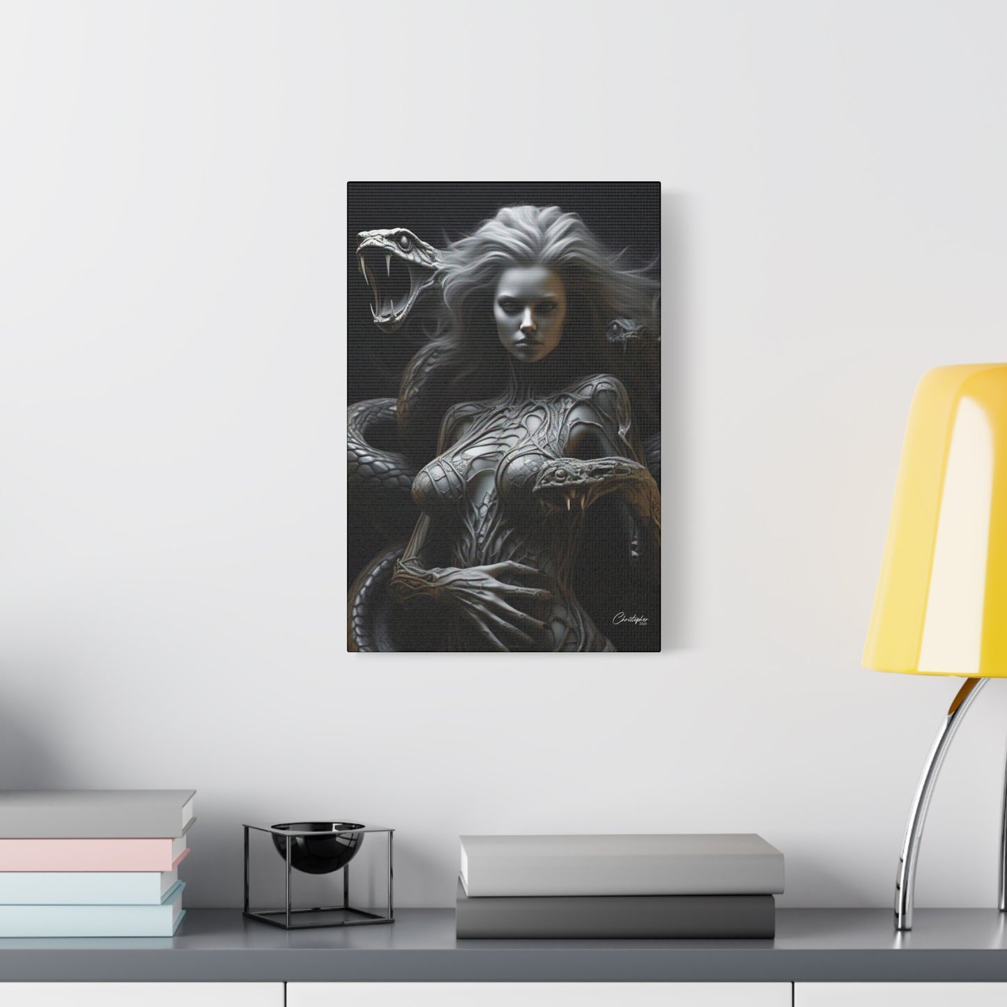 Serpent Goddess Matte Canvas Wall Art