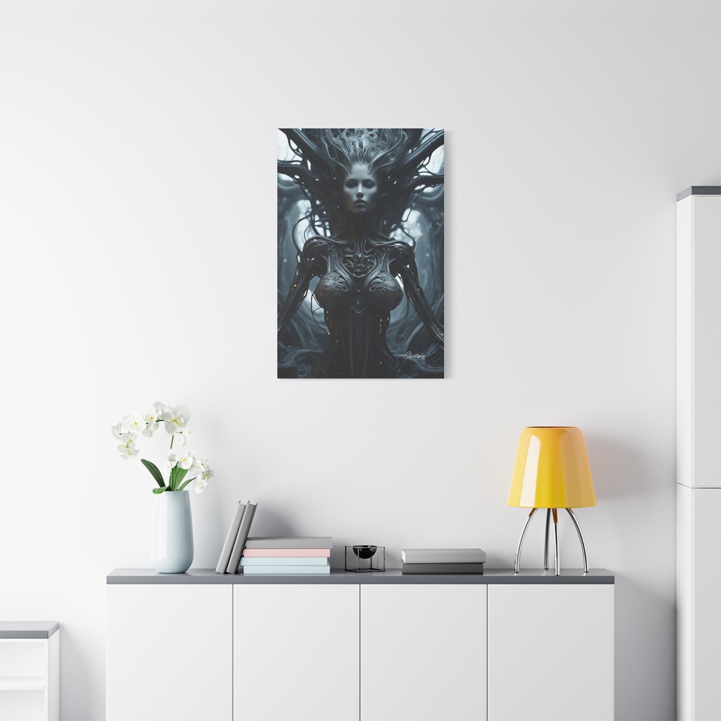 Futuristic Matte Canvas Wall Art – 1.25" Stretched