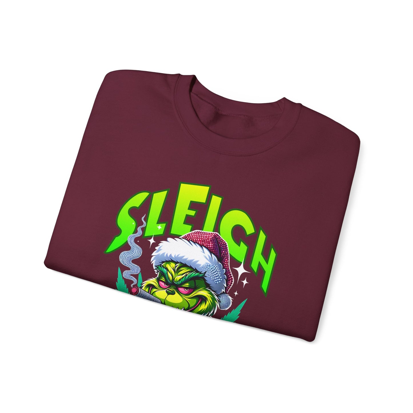 Sweatshirt — "Sleigh Mode" Grinch Holiday Crewneck