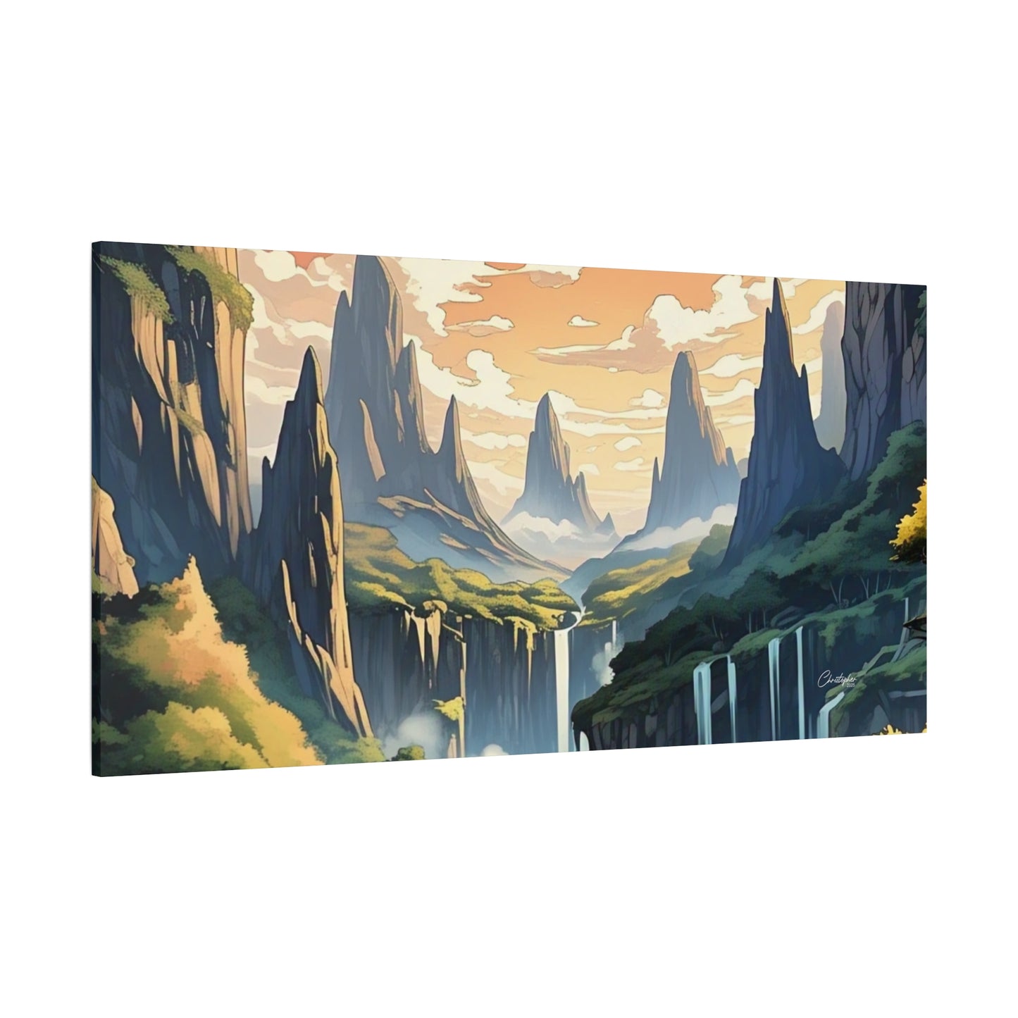 Serene Landscape Canvas Wall Art, Nature Home Decor, Tranquil Living Room Accent, Gift for Nature Lovers, Gallery Wall Piece