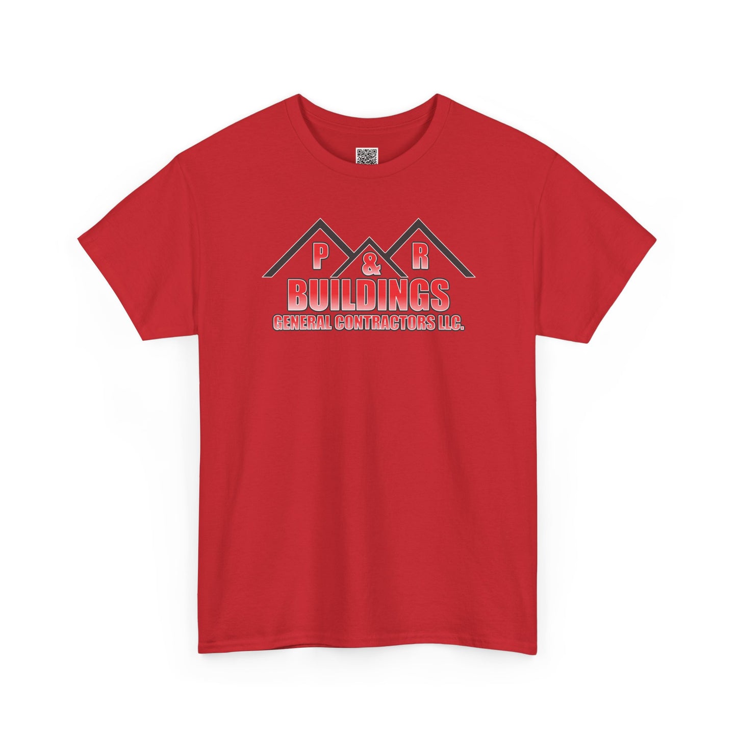 P&R BUILDINGS Logo Tee — Built Kings Contractor T‑Shirt (Phone & License Info on Back)