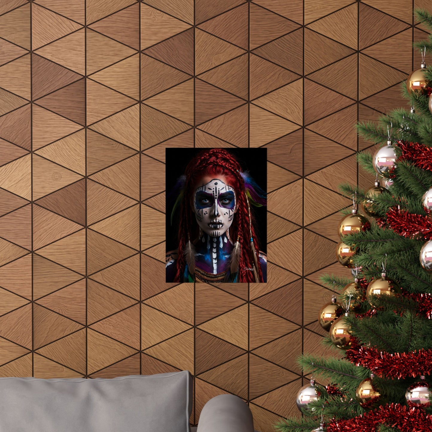 Bohemian Wall Art Print, Tribal Vertical Poster