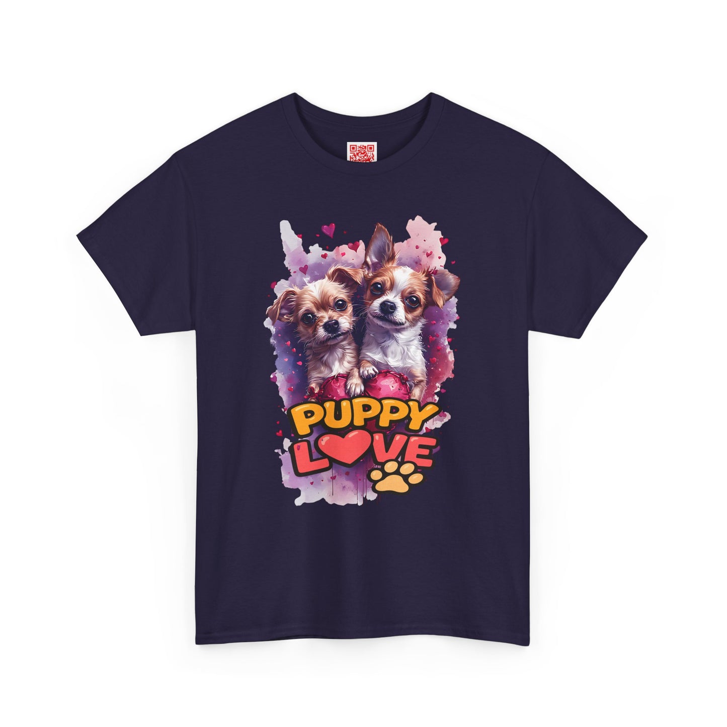 Puppy Love T‑Shirt – Cute Paw Print Dog Tee for Dog Lovers