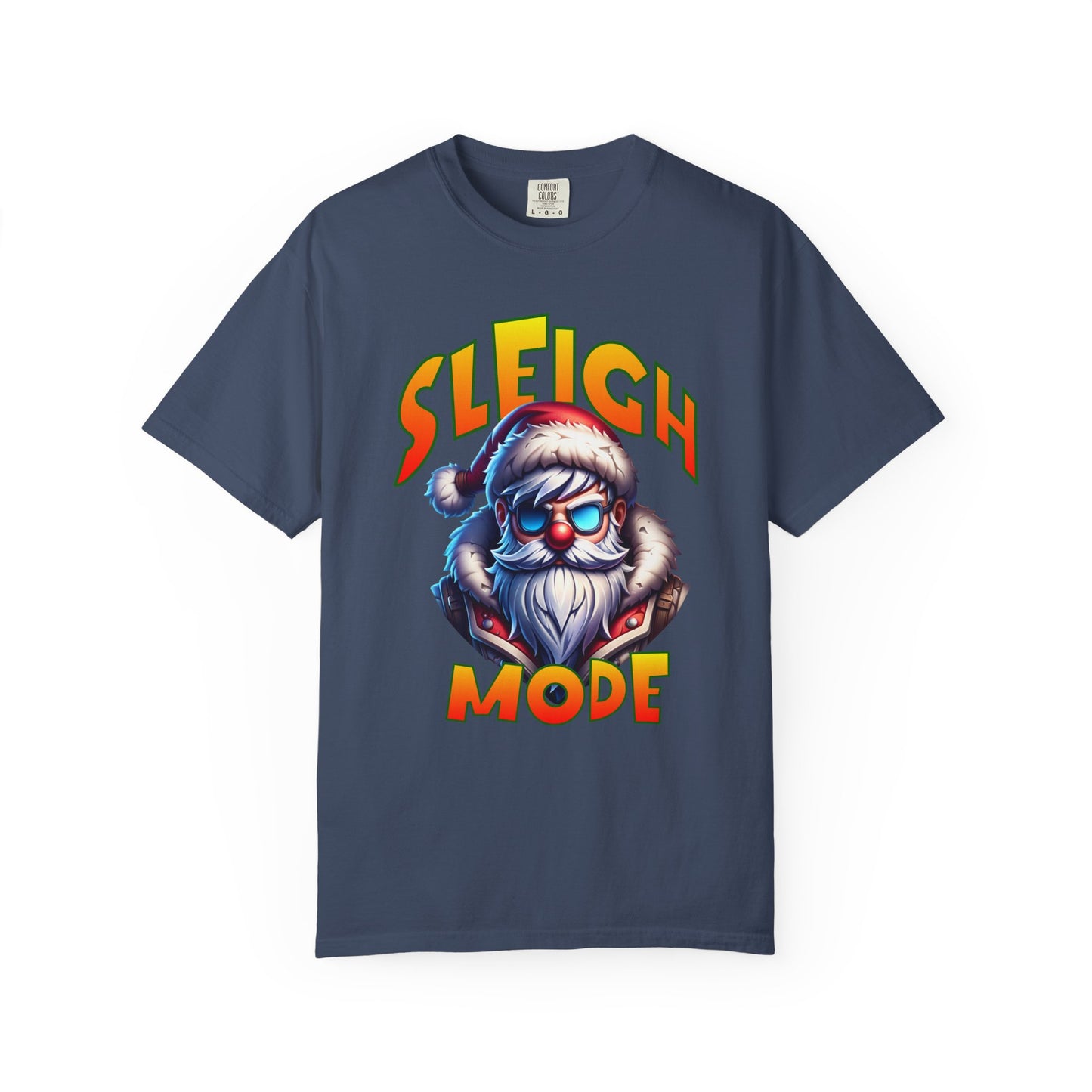 Sleigh Mode T-Shirt — Cool Santa Graphic Holiday Tee
