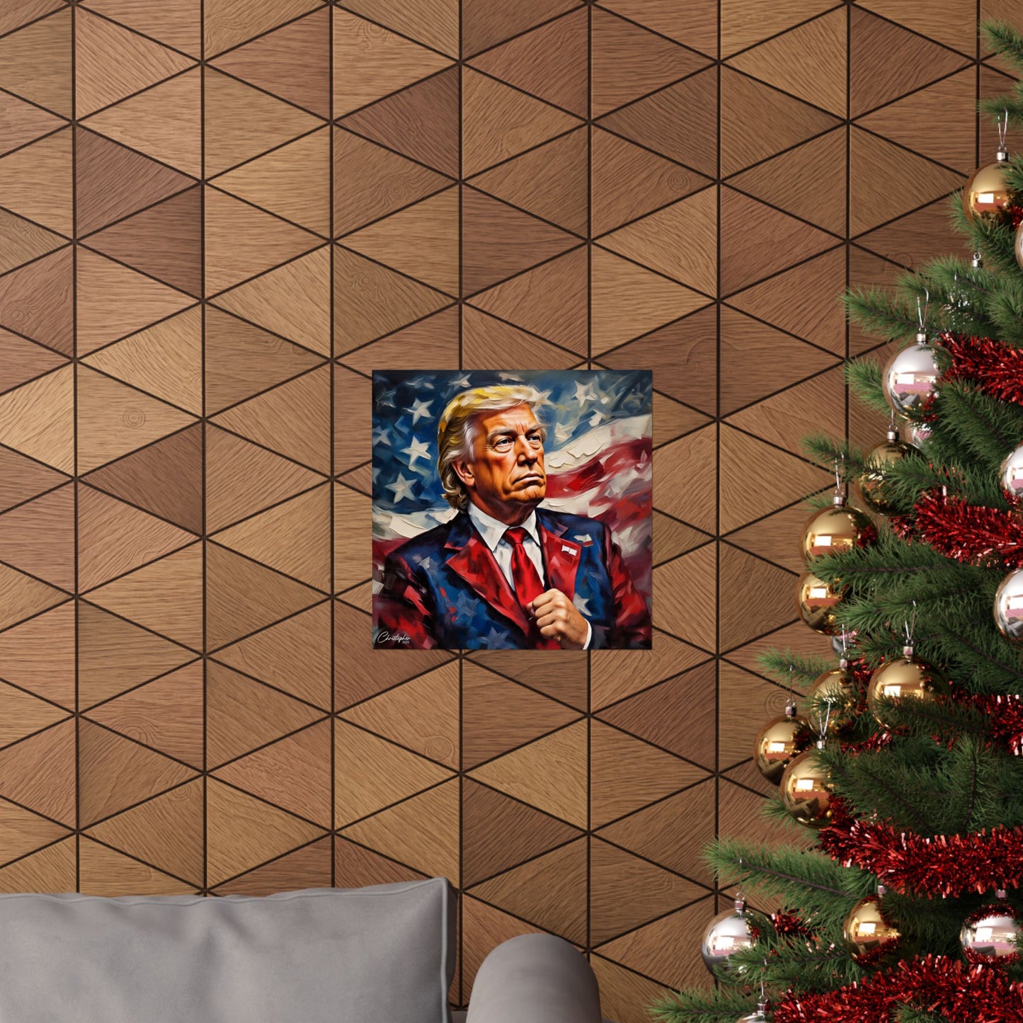 Patriotic Matte Vertical Poster | Political Wall Art, Home Décor, Trump Artwork, Gift for Supporters, Unique Collectible