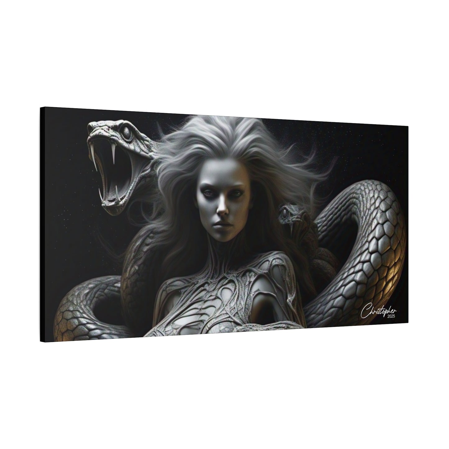 Serpent Goddess Matte Canvas Wall Art