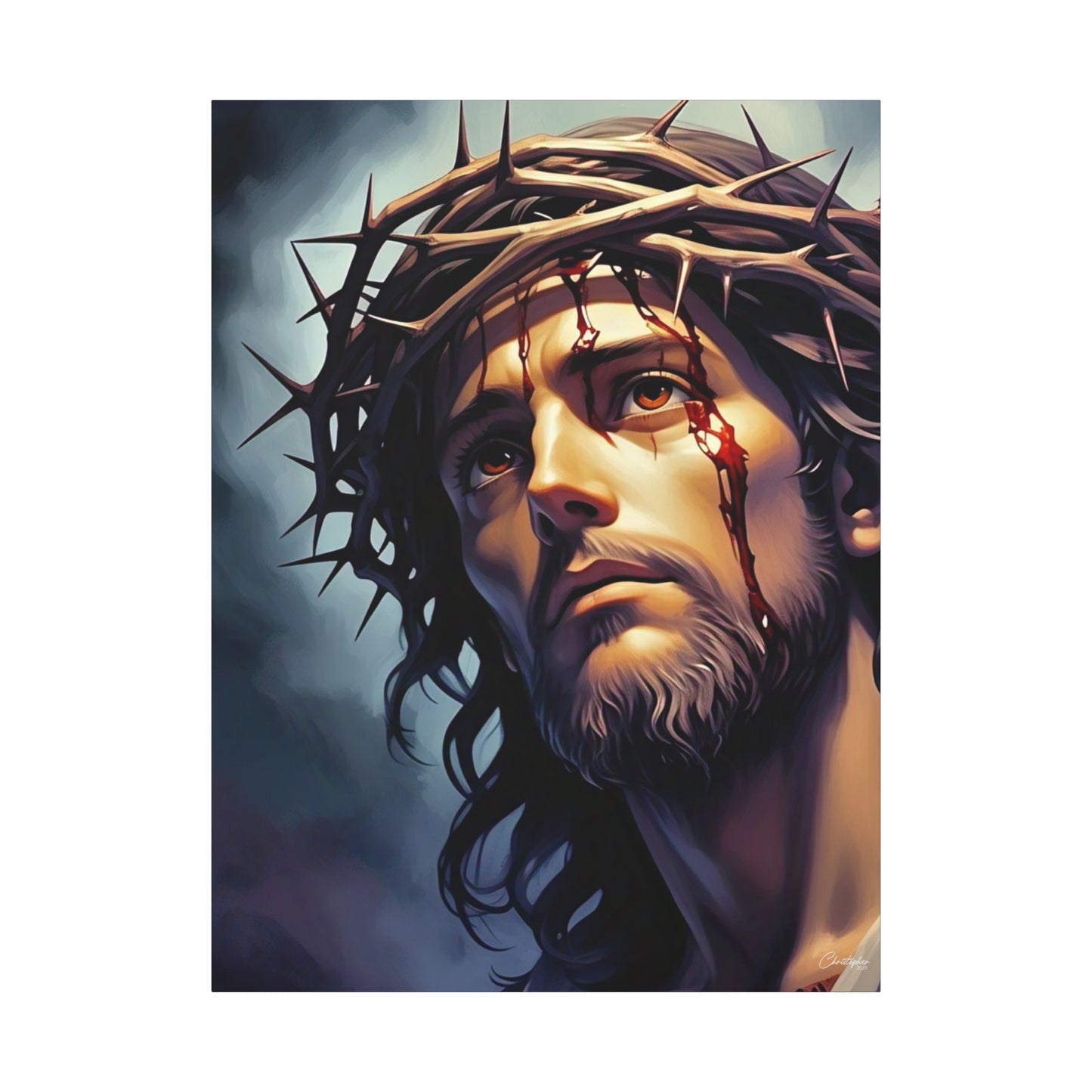 Religious Art Print Canvas, Inspirational Wall Decor, Christian Home Decor, Jesus Art, Gift for Faith-Based Celebrations