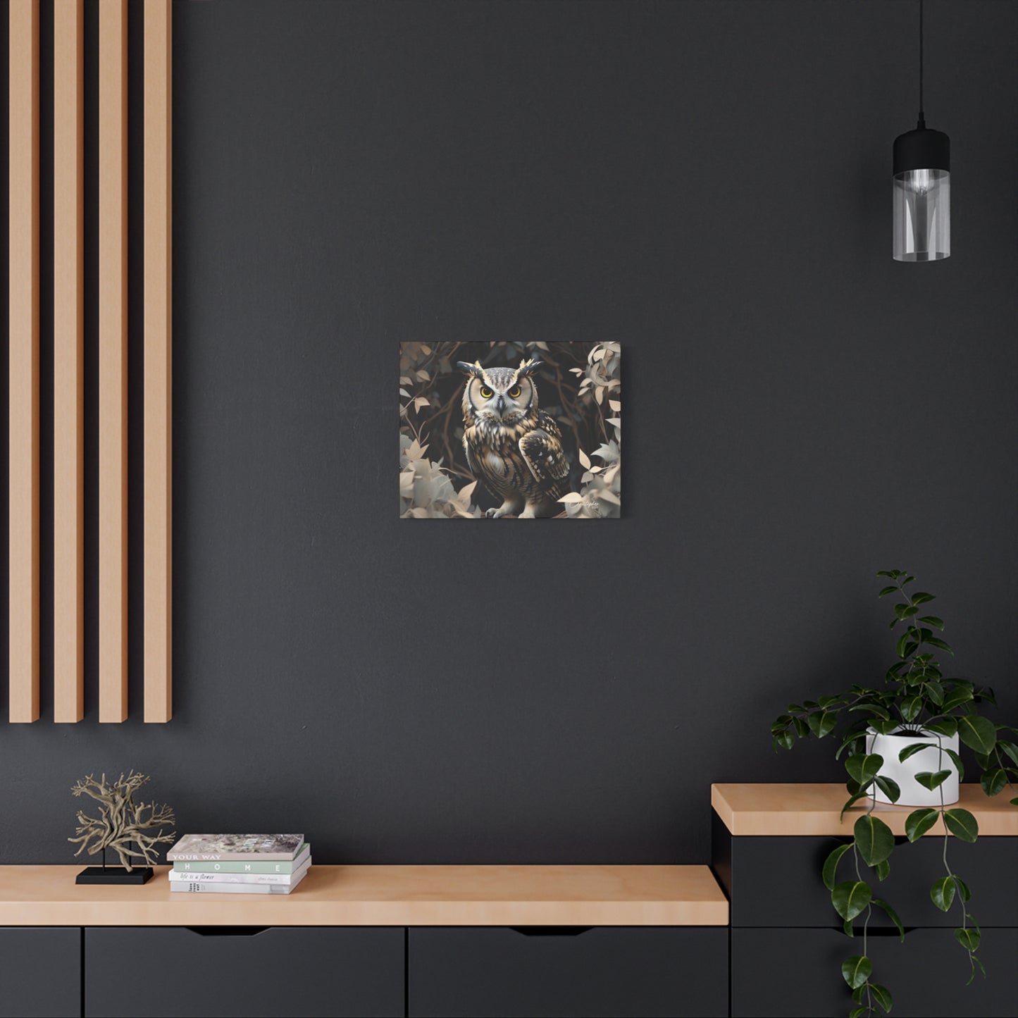 Realistic Owl Canvas Art - Nature Wall Decor for Home & Office