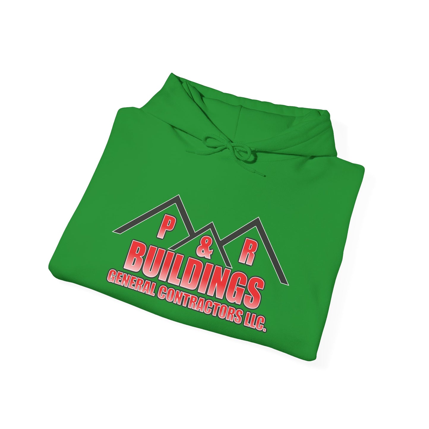P&R Buildings Logo Hoodie — Custom Contractor License & Phone Number