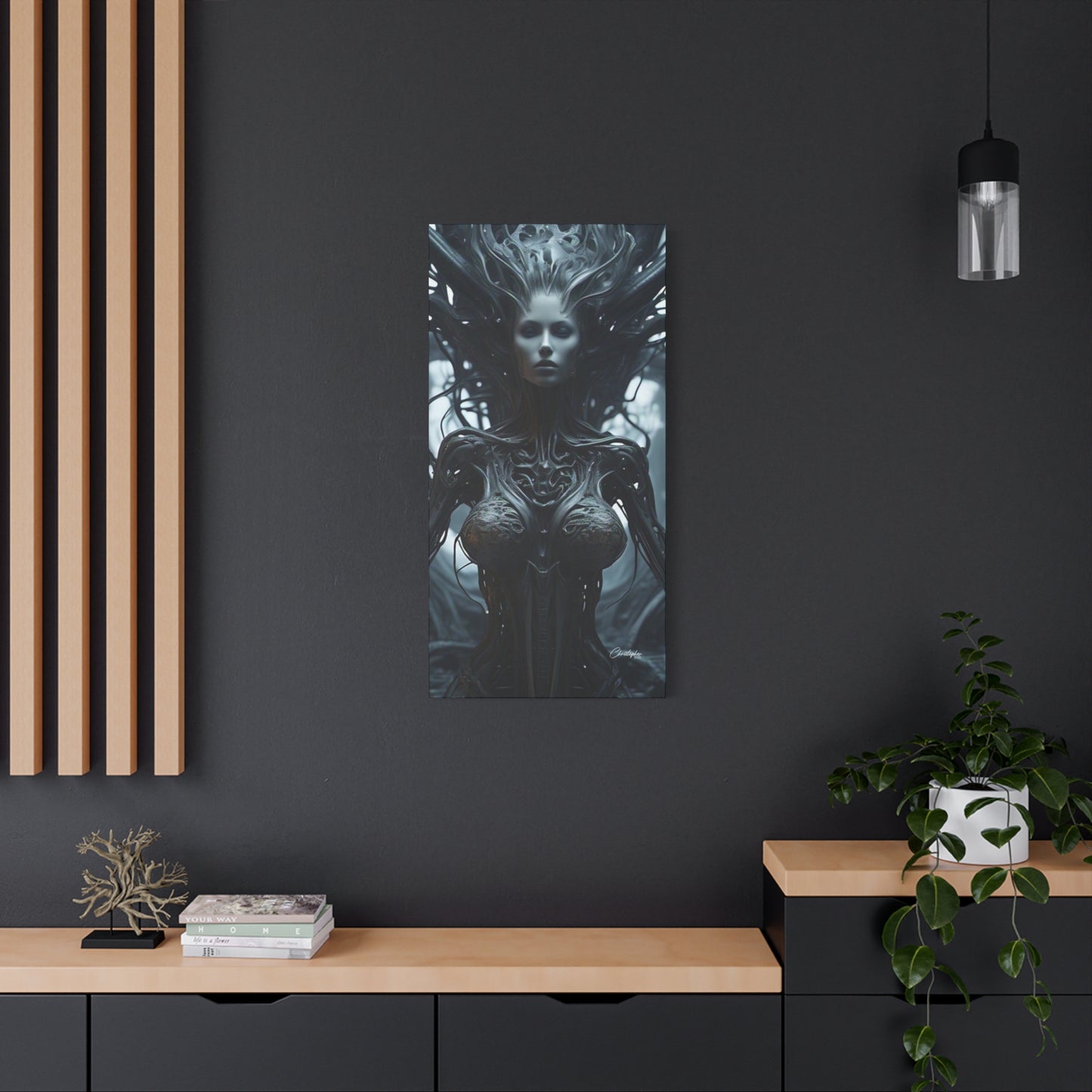 Futuristic Matte Canvas Wall Art – 1.25" Stretched