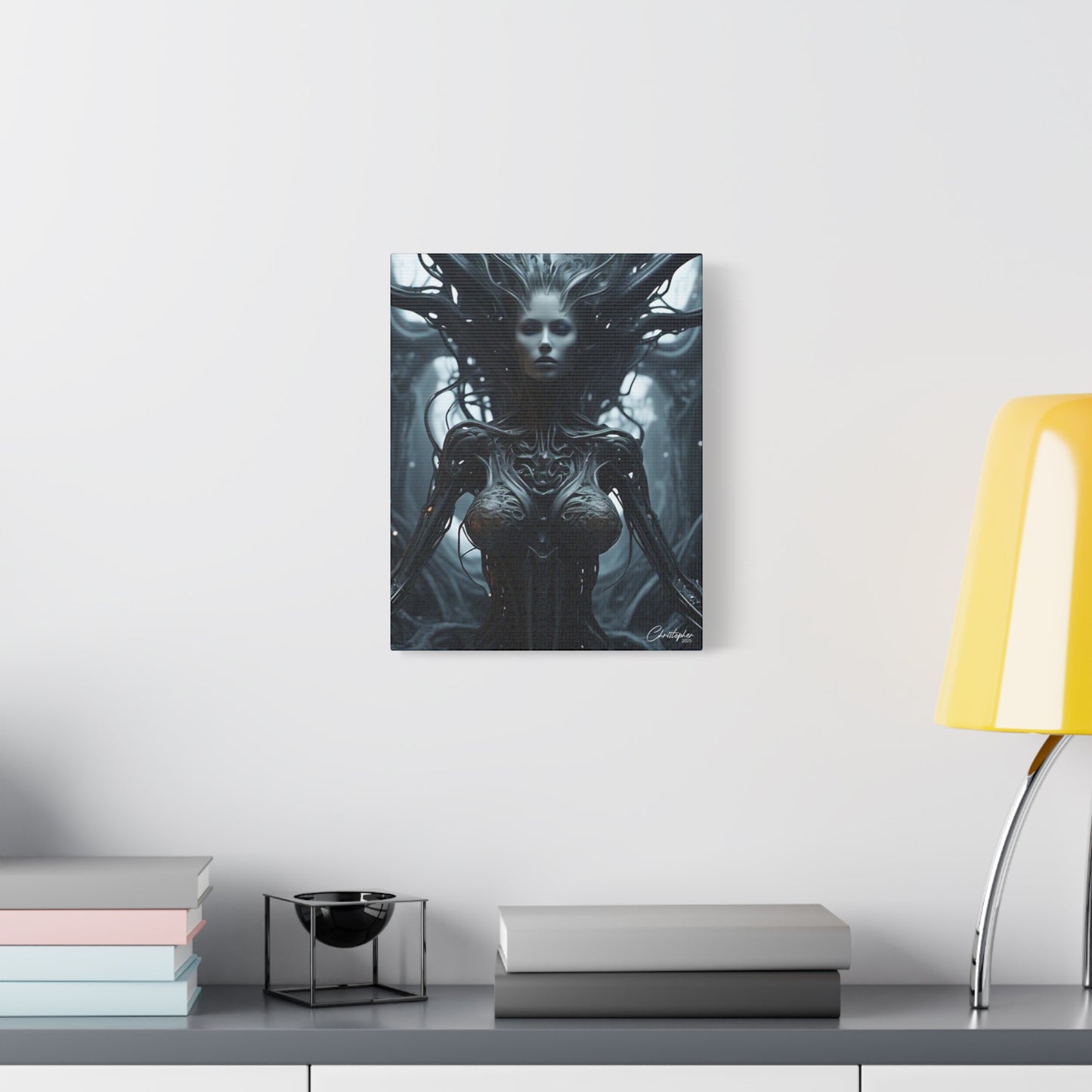 Futuristic Matte Canvas Wall Art – 1.25" Stretched