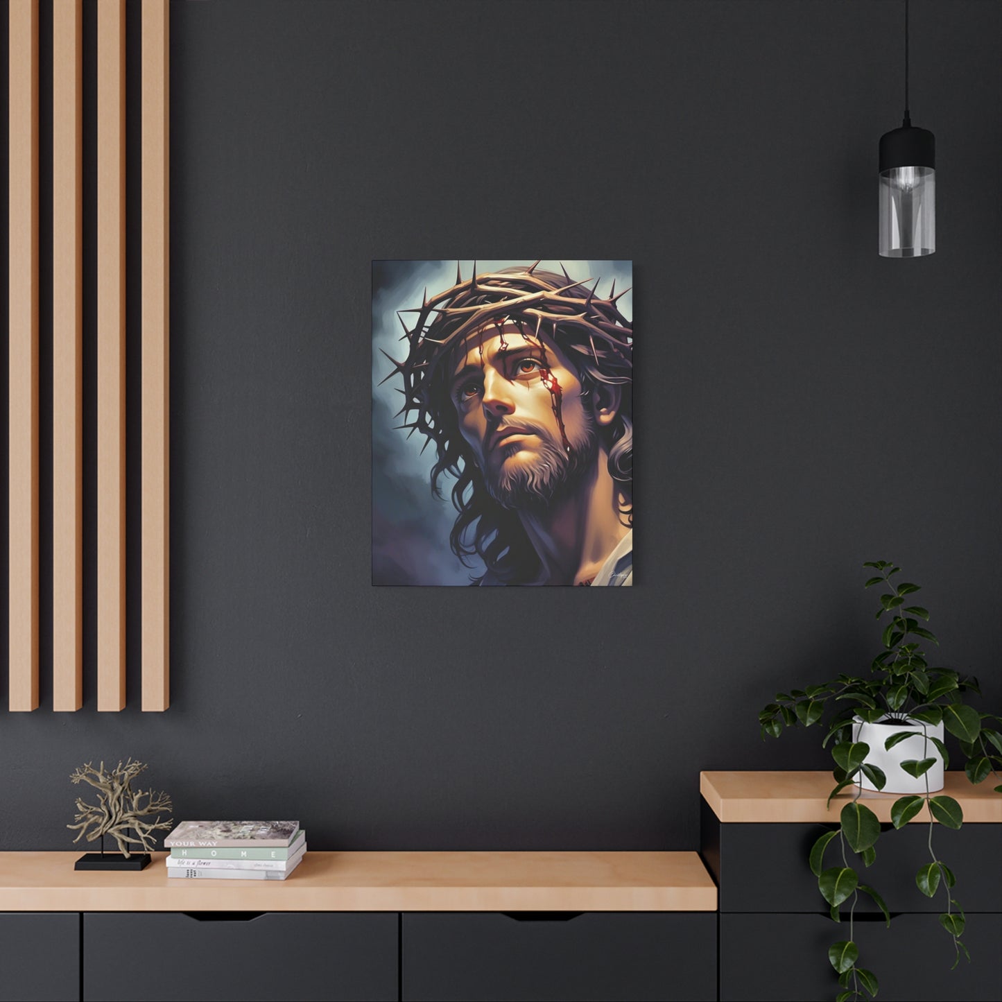 Religious Art Print Canvas, Inspirational Wall Decor, Christian Home Decor, Jesus Art, Gift for Faith-Based Celebrations
