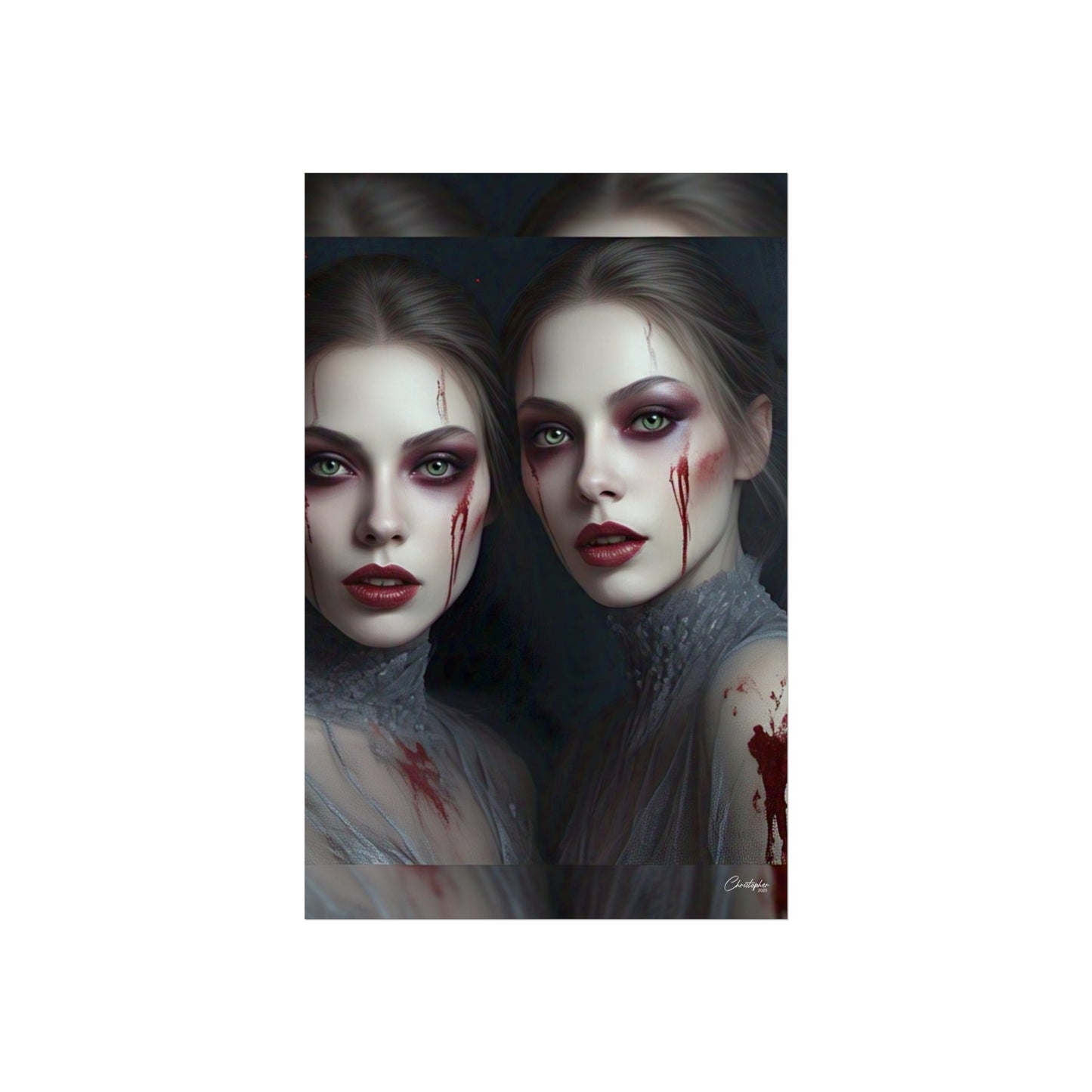 Eerie Fine Art Poster, Dark Fantasy Wall Art, Gothic Decor, Spooky Home Aesthetic, Halloween Wall Art