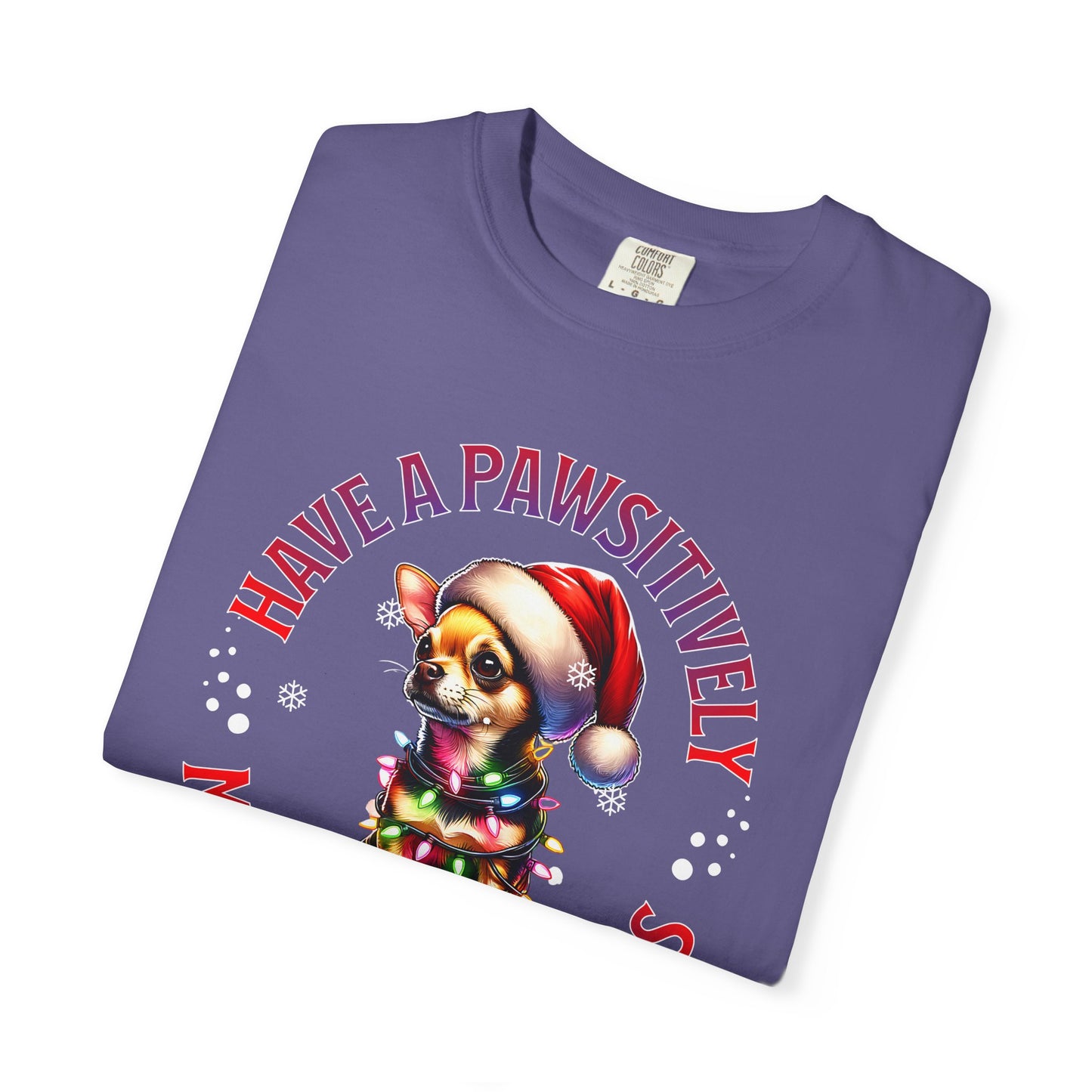 Christmas Puppy T-Shirt — “Have a Pawsitively Merry Christmas” Holiday Tee