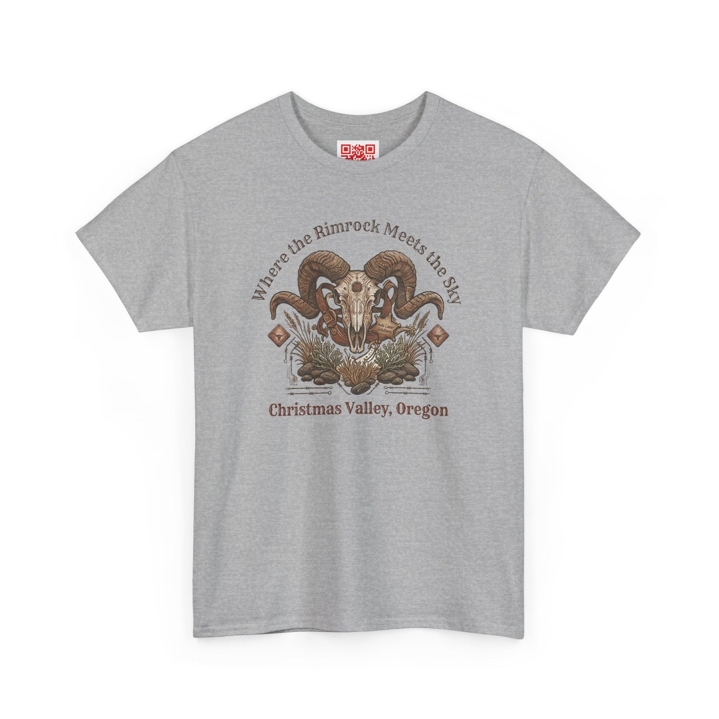 Ram Skull Graphic Tee — Christmas Valley, Oregon Vintage Desert Vibe