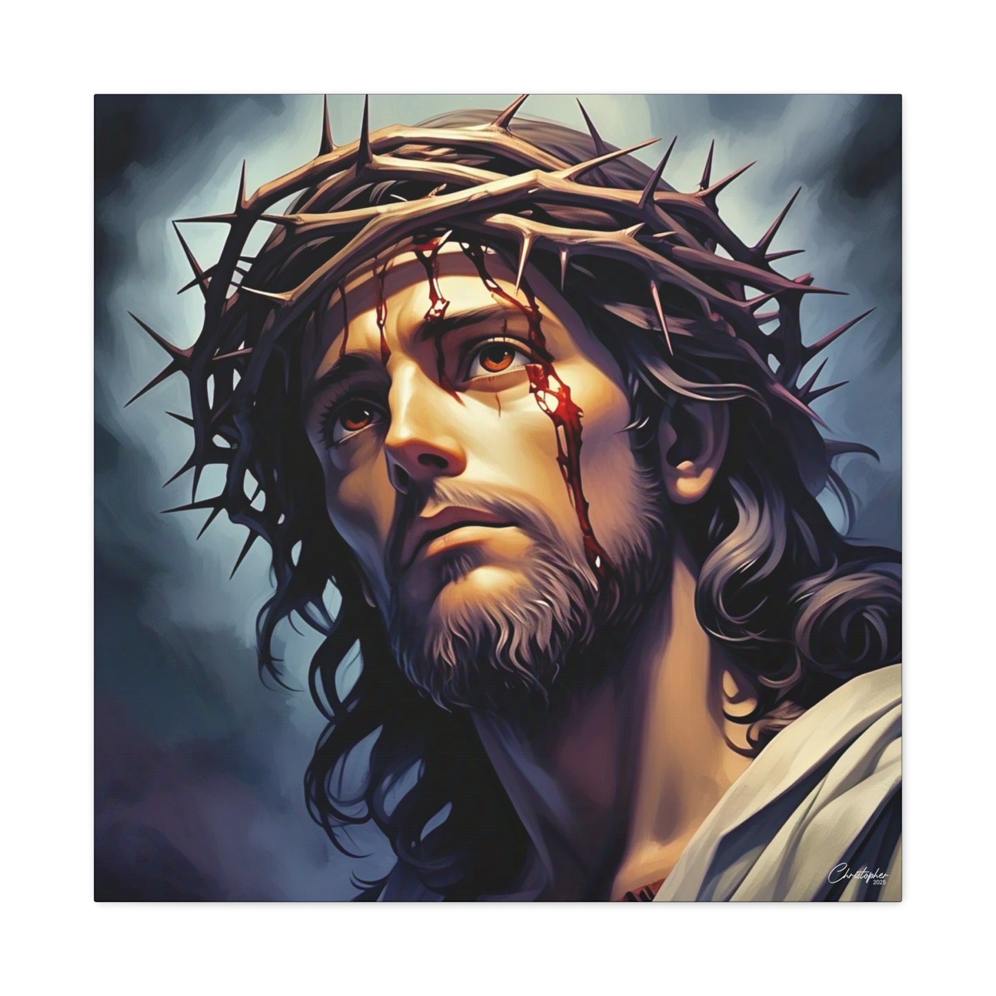 Religious Art Print Canvas, Inspirational Wall Decor, Christian Home Decor, Jesus Art, Gift for Faith-Based Celebrations