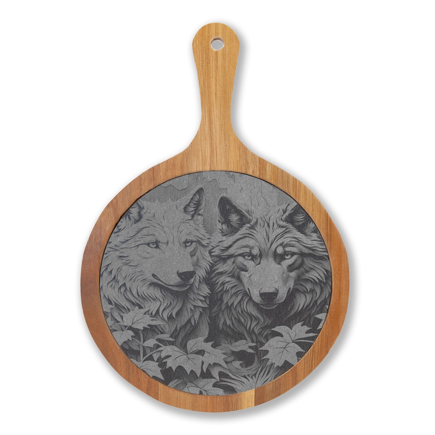 Engraved Wolf Charcuterie Board