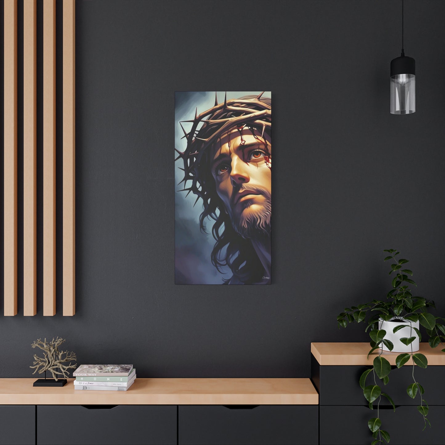 Religious Art Print Canvas, Inspirational Wall Decor, Christian Home Decor, Jesus Art, Gift for Faith-Based Celebrations