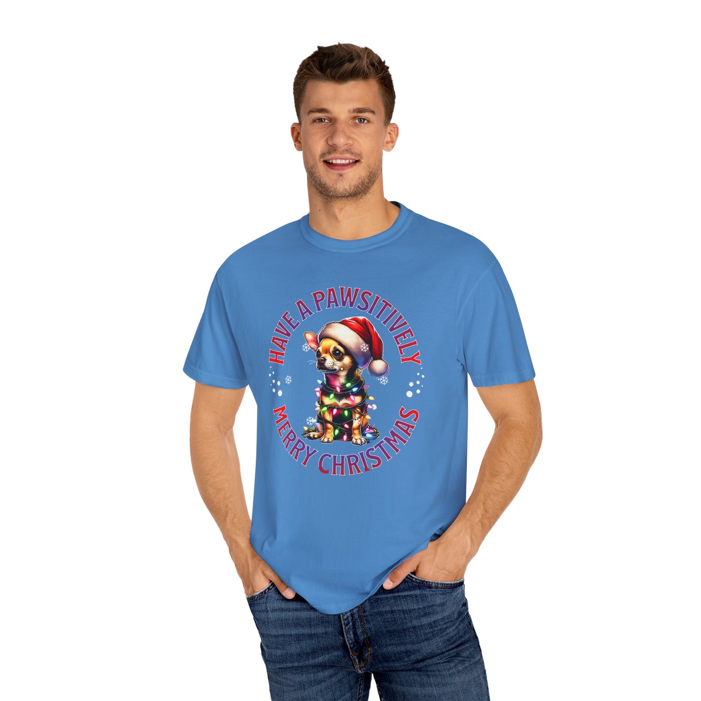 Christmas Puppy T-Shirt — “Have a Pawsitively Merry Christmas” Holiday Tee