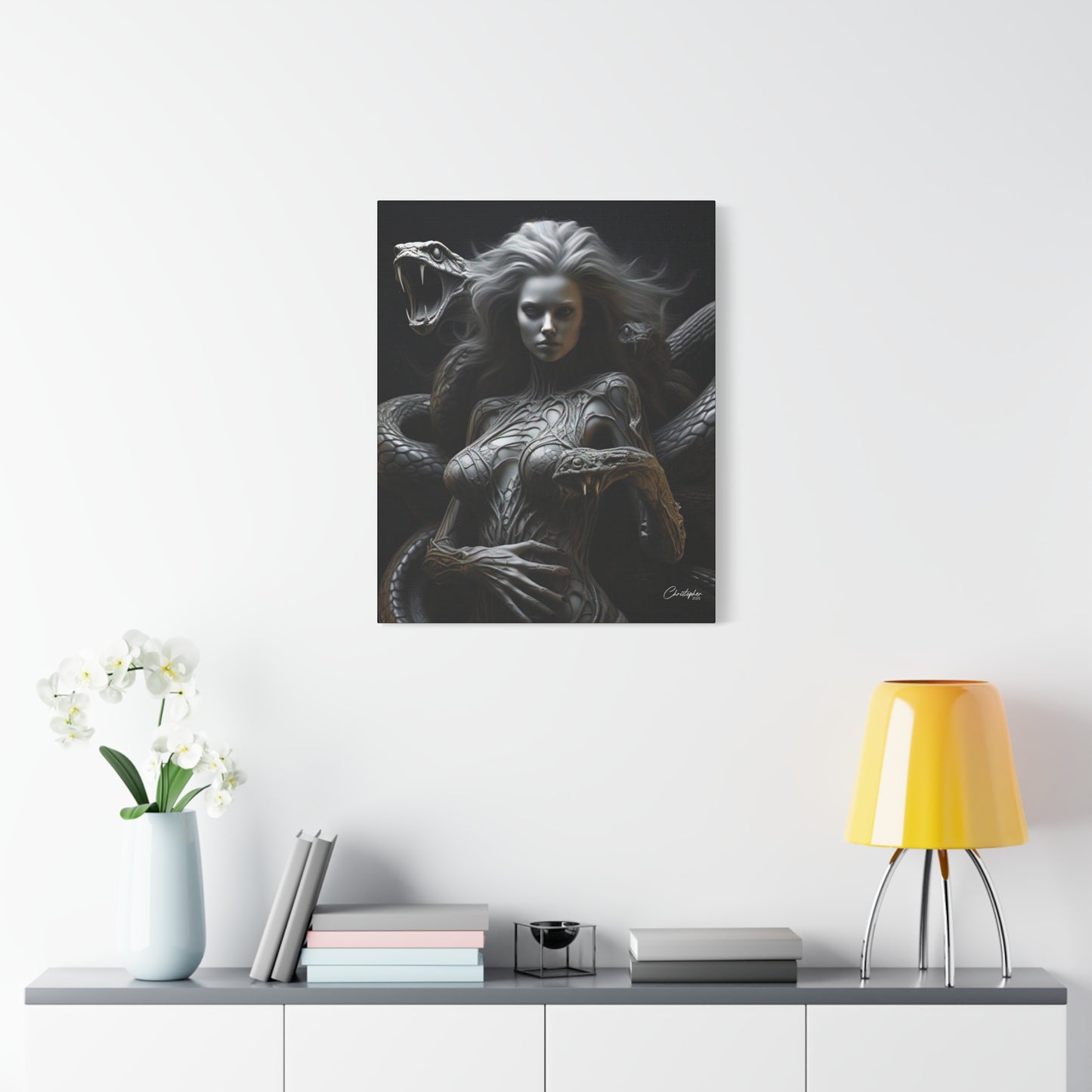Serpent Goddess Matte Canvas Wall Art