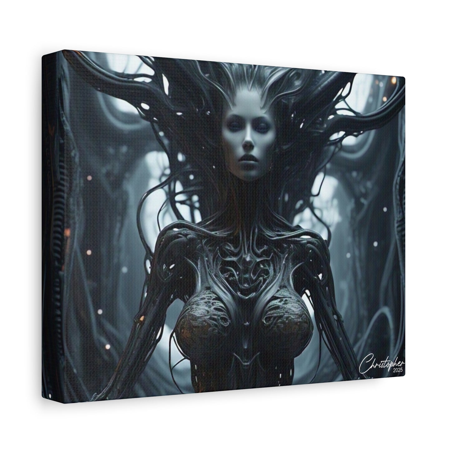 Futuristic Matte Canvas Wall Art – 1.25" Stretched