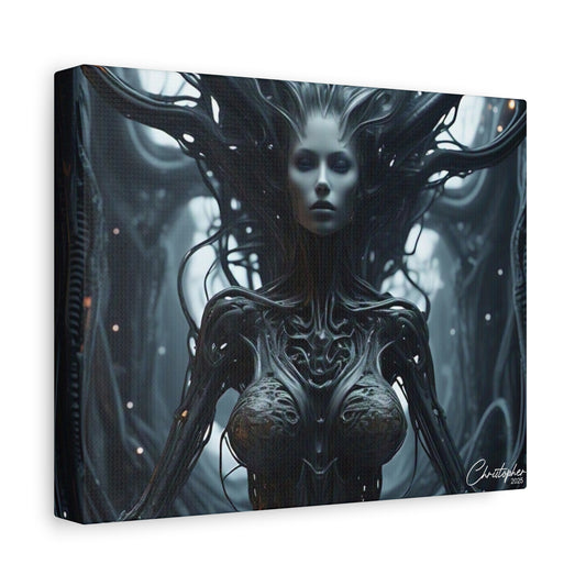 Futuristic Matte Canvas Wall Art – 1.25" Stretched