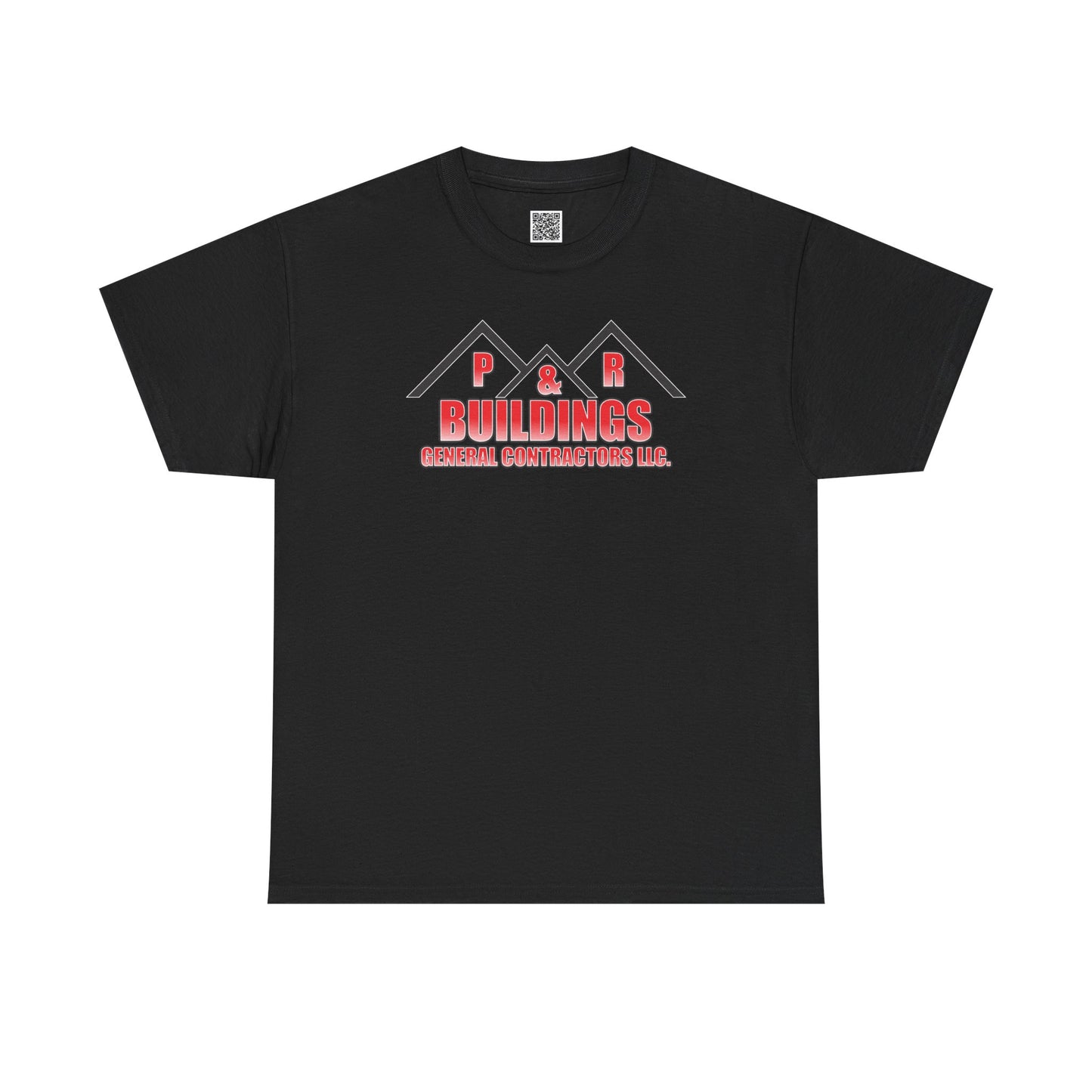 P&R BUILDINGS Logo Tee — Built Kings Contractor T‑Shirt (Phone & License Info on Back)