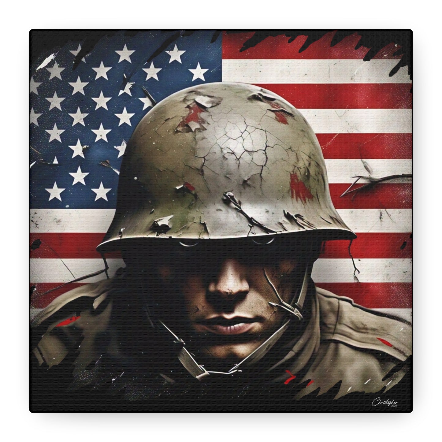 Military-Themed Canvas Art, Military Canvas Print, Wall Art for Veterans, Patriotic Home Decor, Gift for Army, Military Artwork, [...]