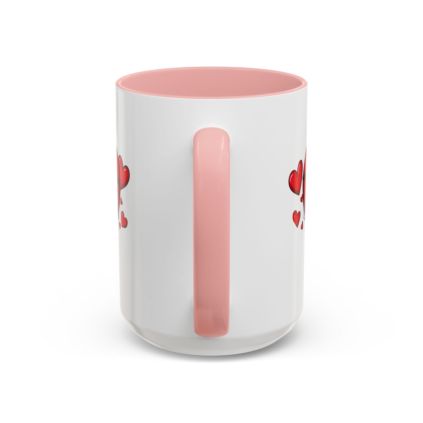 Cute Cartoon Heart Coffee Mug — Valentine Love Accent Mug (11/15oz)