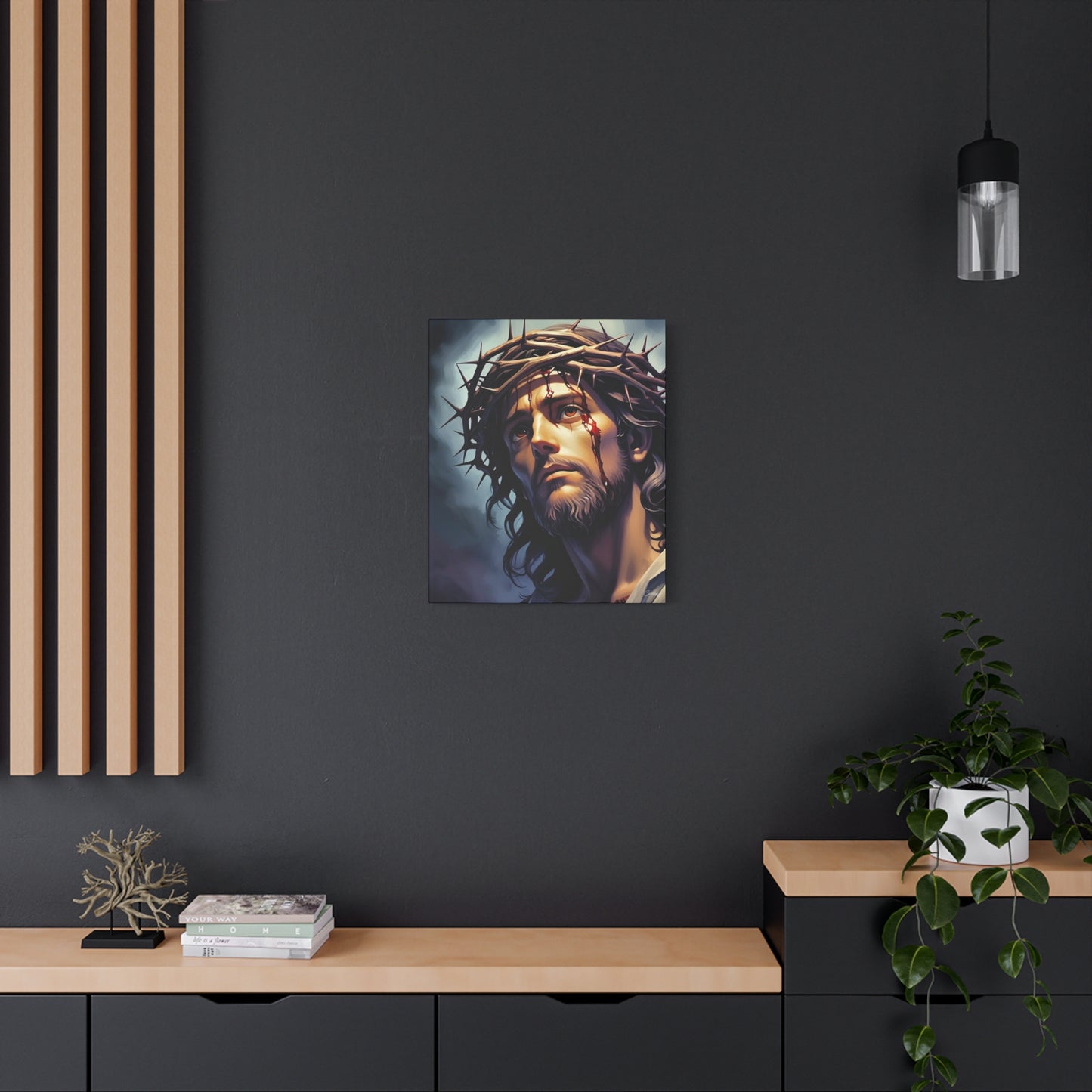 Religious Art Print Canvas, Inspirational Wall Decor, Christian Home Decor, Jesus Art, Gift for Faith-Based Celebrations