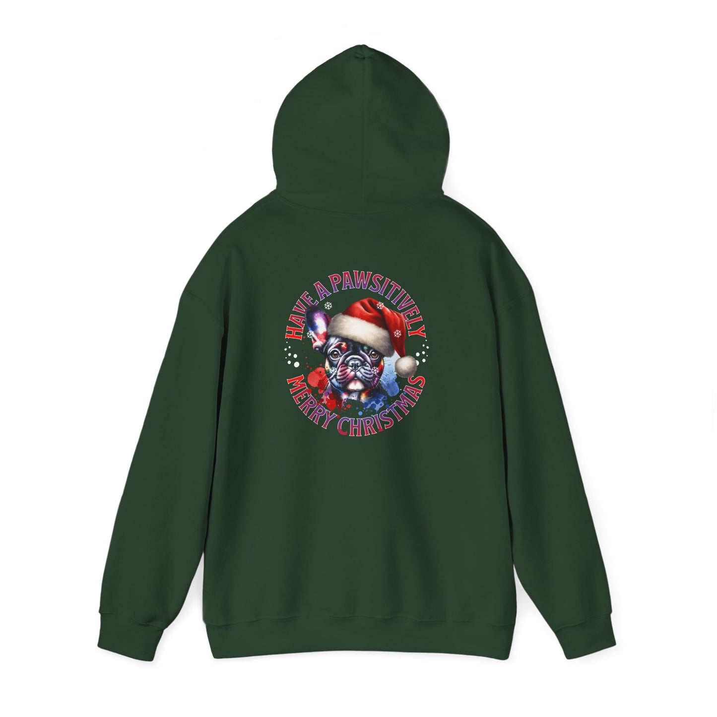 Christmas Pack Boston Terrier Hoodie — 'Have A Pawsitively Merry Christmas' Festive Dog Sweatshirt