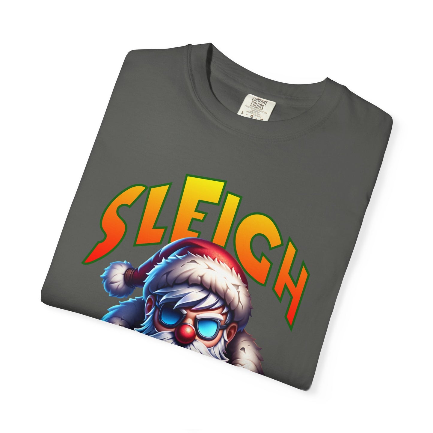 Sleigh Mode T-Shirt — Cool Santa Graphic Holiday Tee