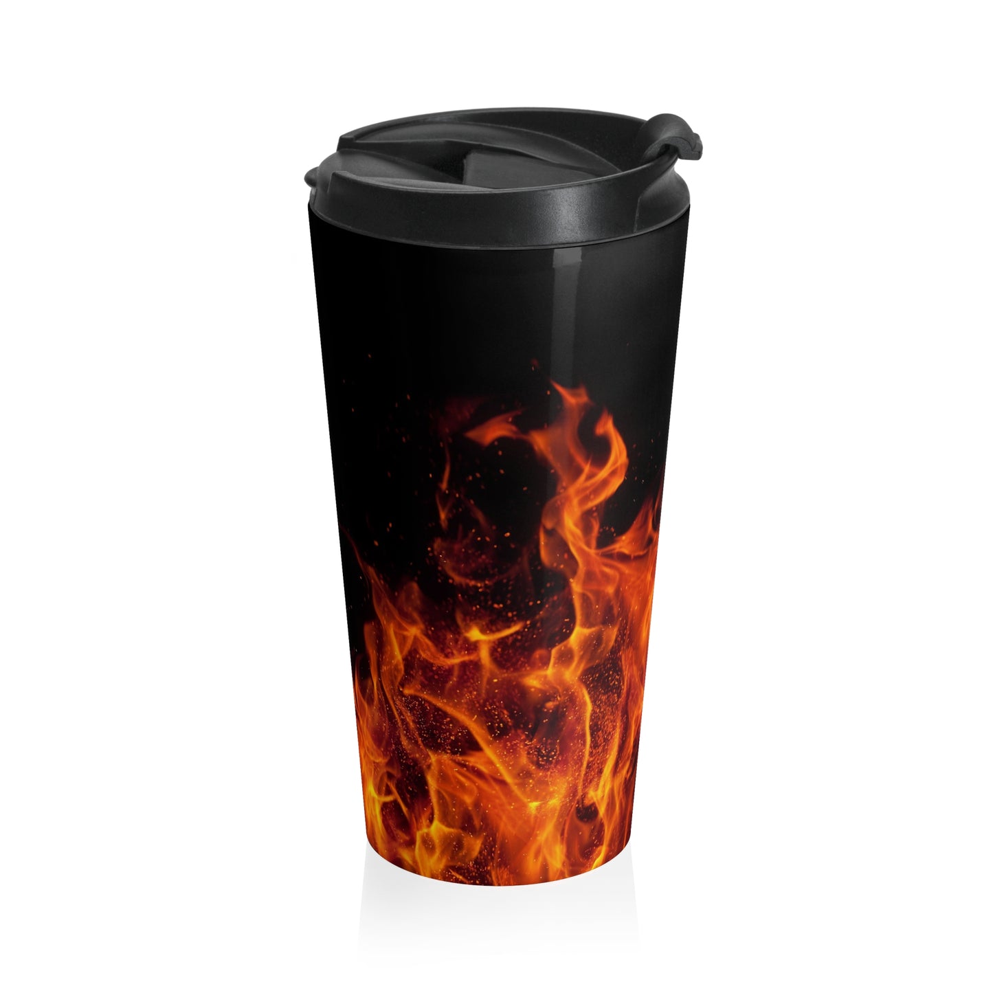 Fiery Adventure Stainless Steel Travel Mug - Perfect for Coffee Lovers, Camping, Road Trips, Gifts, and Fall Celebrations