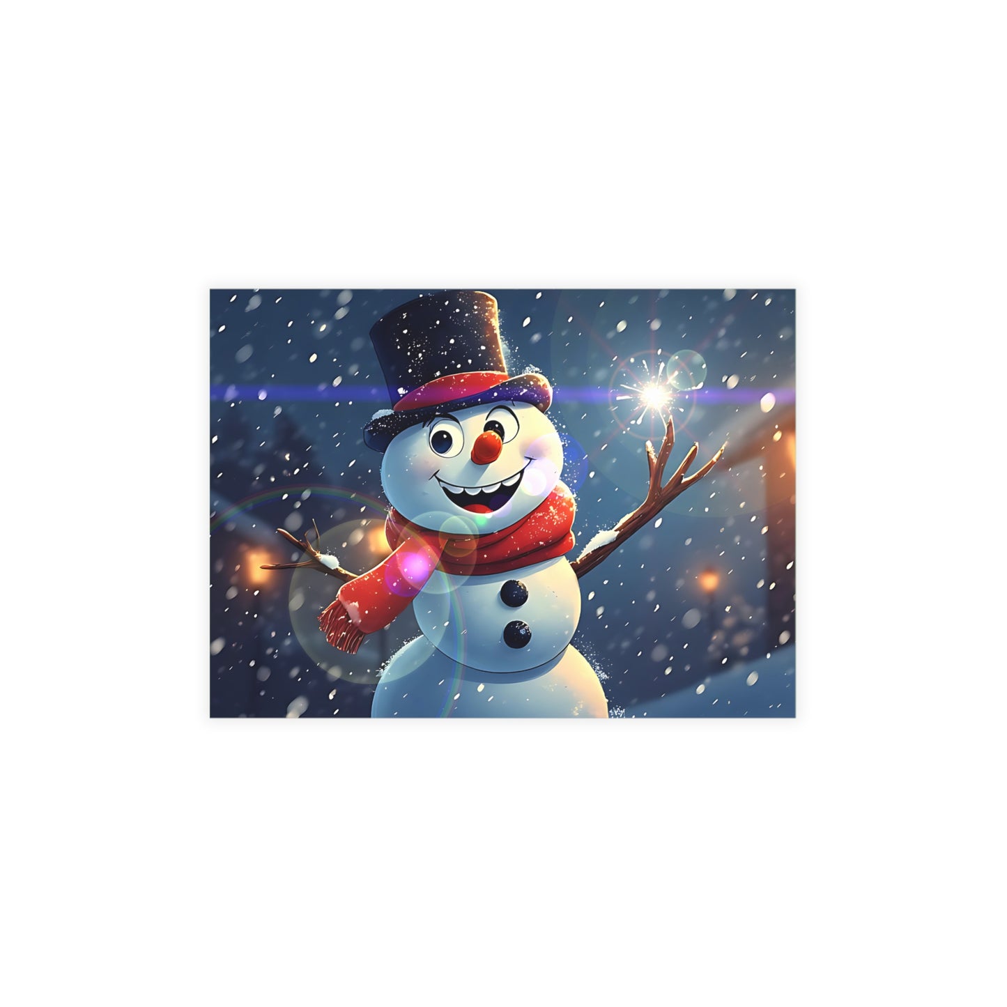 Snowman (Christmas Selfies) Postcard Bundles (envelopes included)