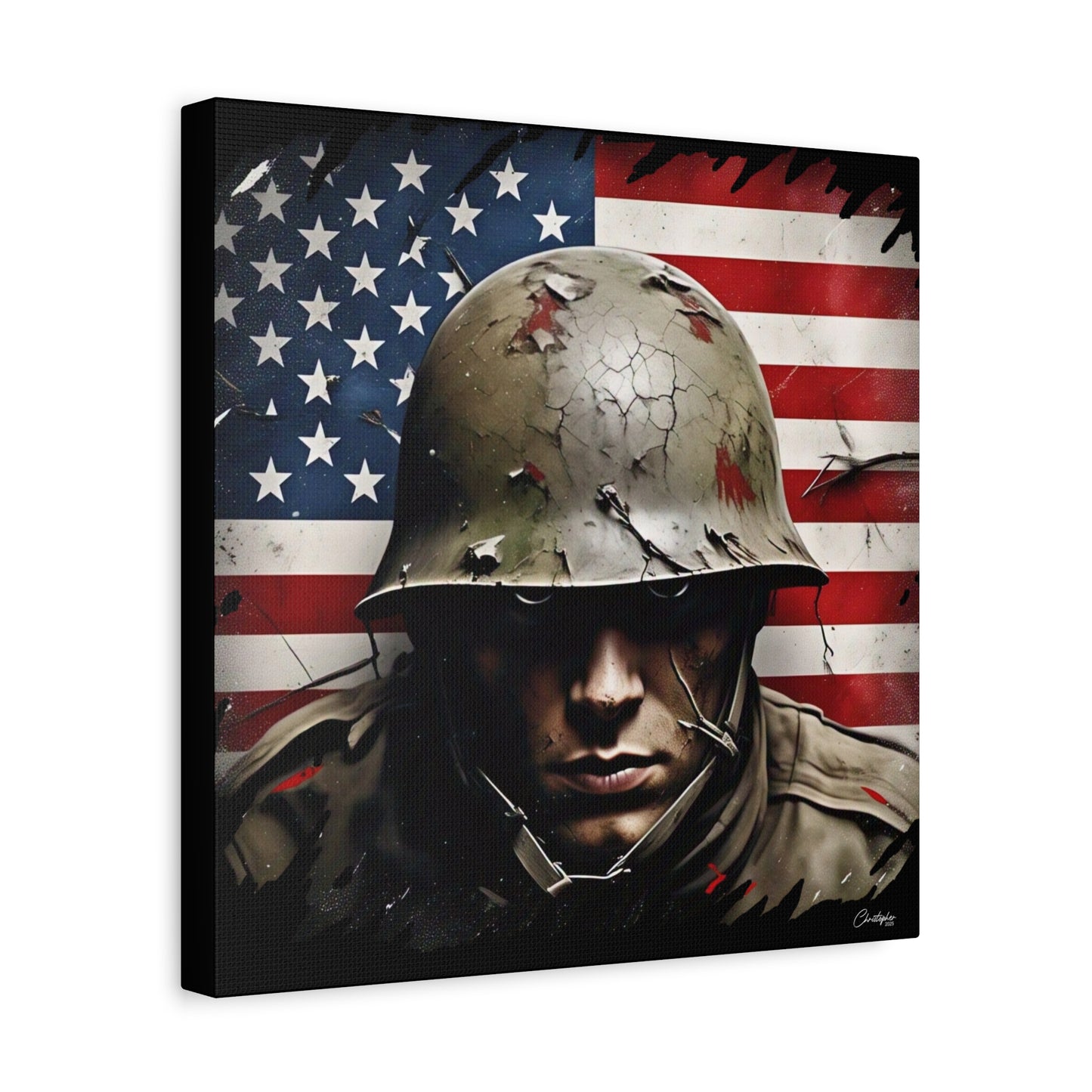 Military-Themed Canvas Art, Military Canvas Print, Wall Art for Veterans, Patriotic Home Decor, Gift for Army, Military Artwork, [...]