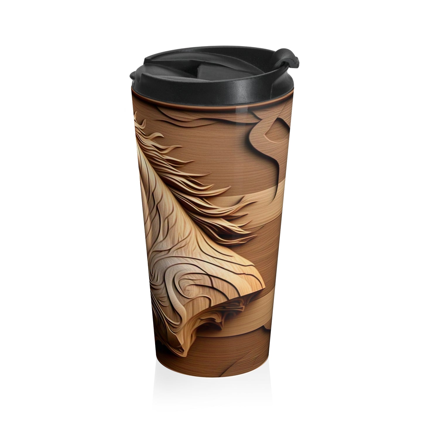 Elegant Horse Design Stainless Steel Travel Mug - Perfect for Horse Lovers, Personalized Gifts, Outdoor Adventures, Coffee, Tea