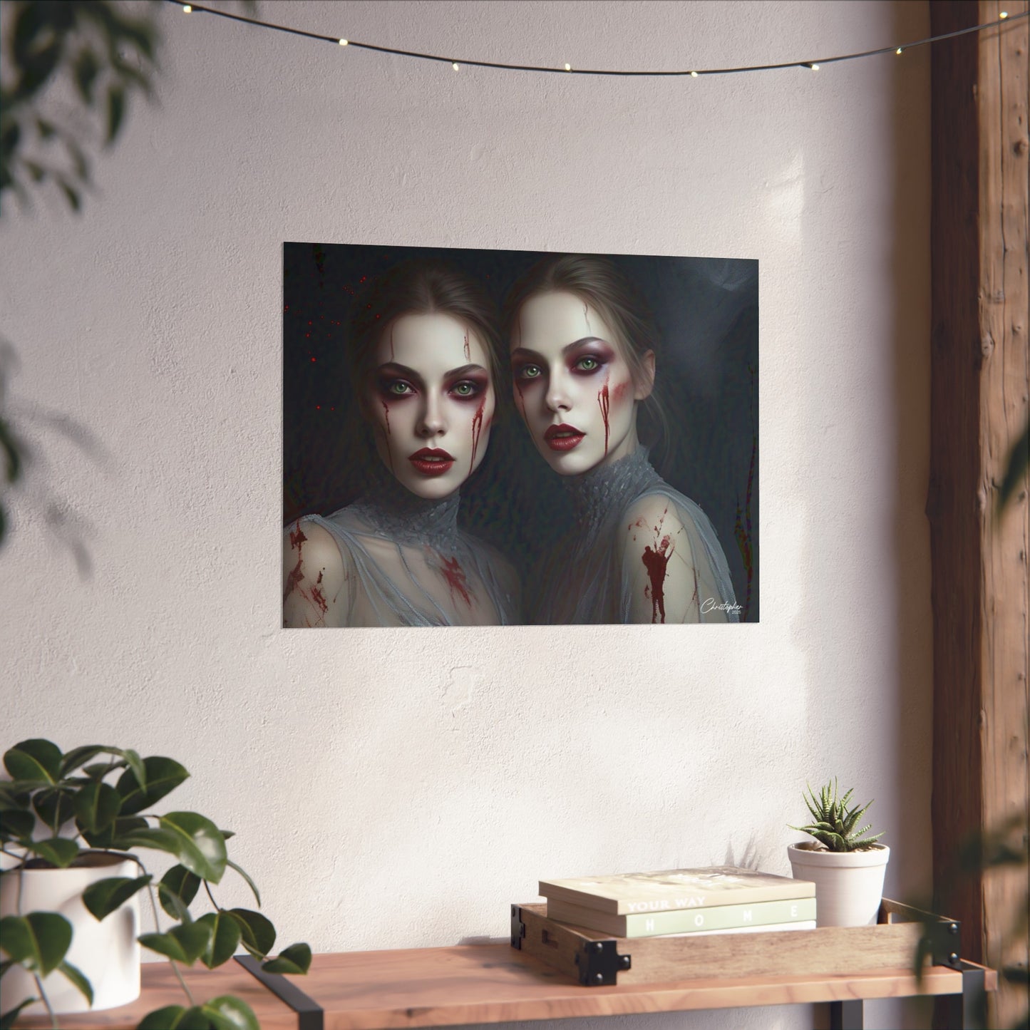 Eerie Fine Art Poster, Dark Fantasy Wall Art, Gothic Decor, Spooky Home Aesthetic, Halloween Wall Art