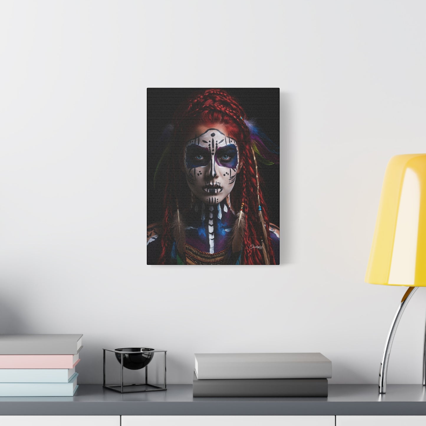 Colorful Tribal Art Canvas Print - Bohemian Home Decor