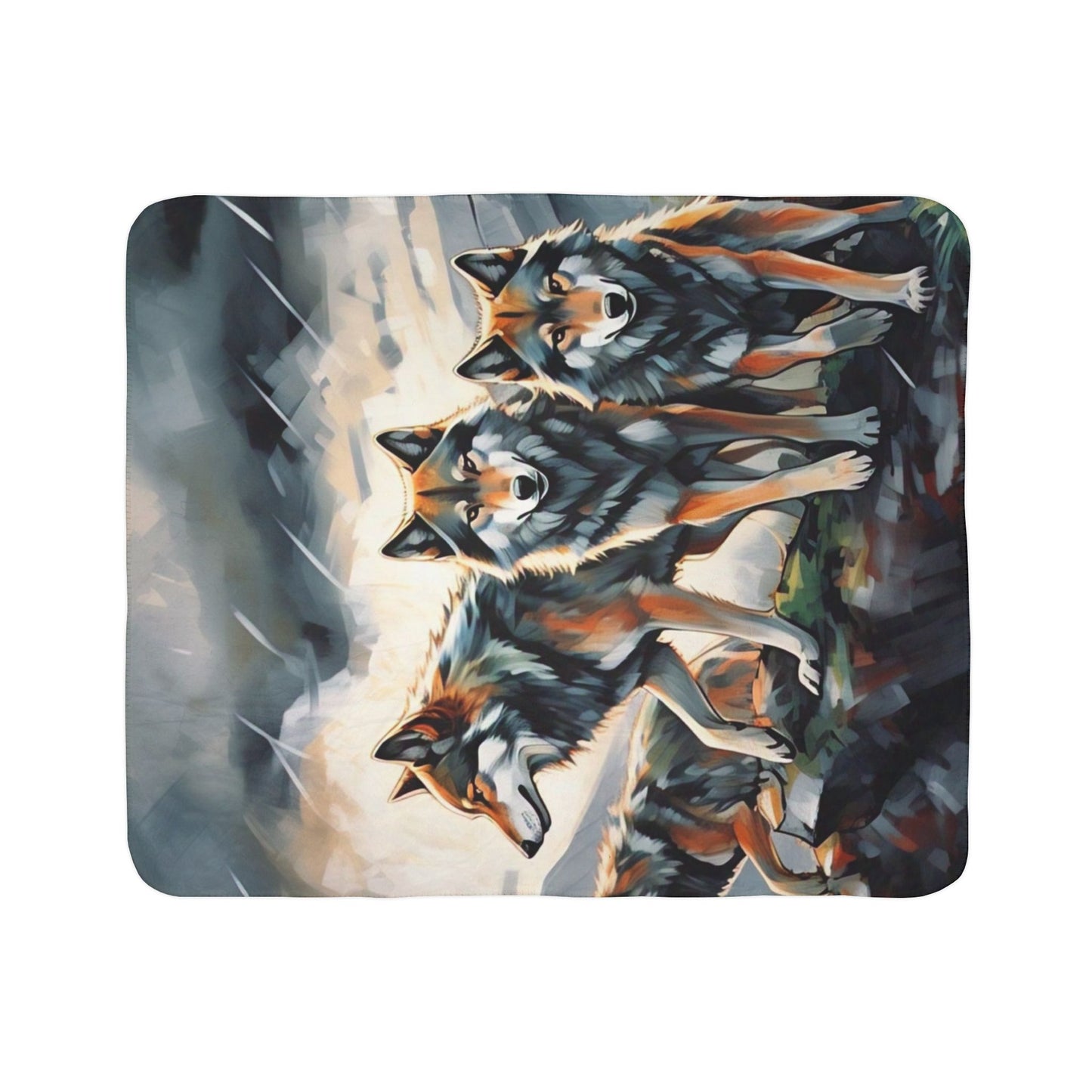 Cozy Wolf Fleece Sherpa Blanket | Warm Throw, Animal Lovers Gift, Home Decor, Camping Blanket, Sleepover Essential, Gift for Nature [...]