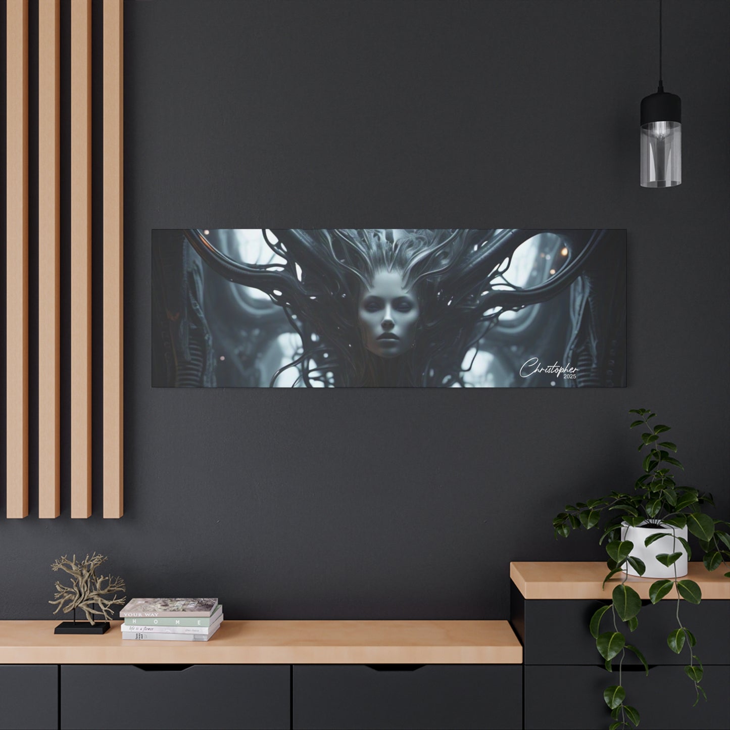 Futuristic Matte Canvas Wall Art – 1.25" Stretched
