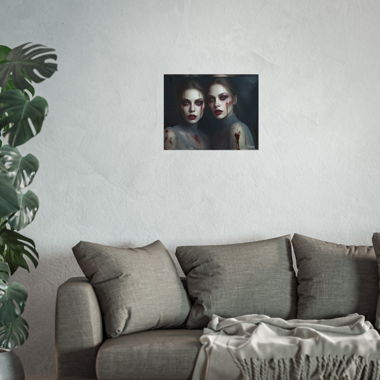 Eerie Fine Art Poster, Dark Fantasy Wall Art, Gothic Decor, Spooky Home Aesthetic, Halloween Wall Art