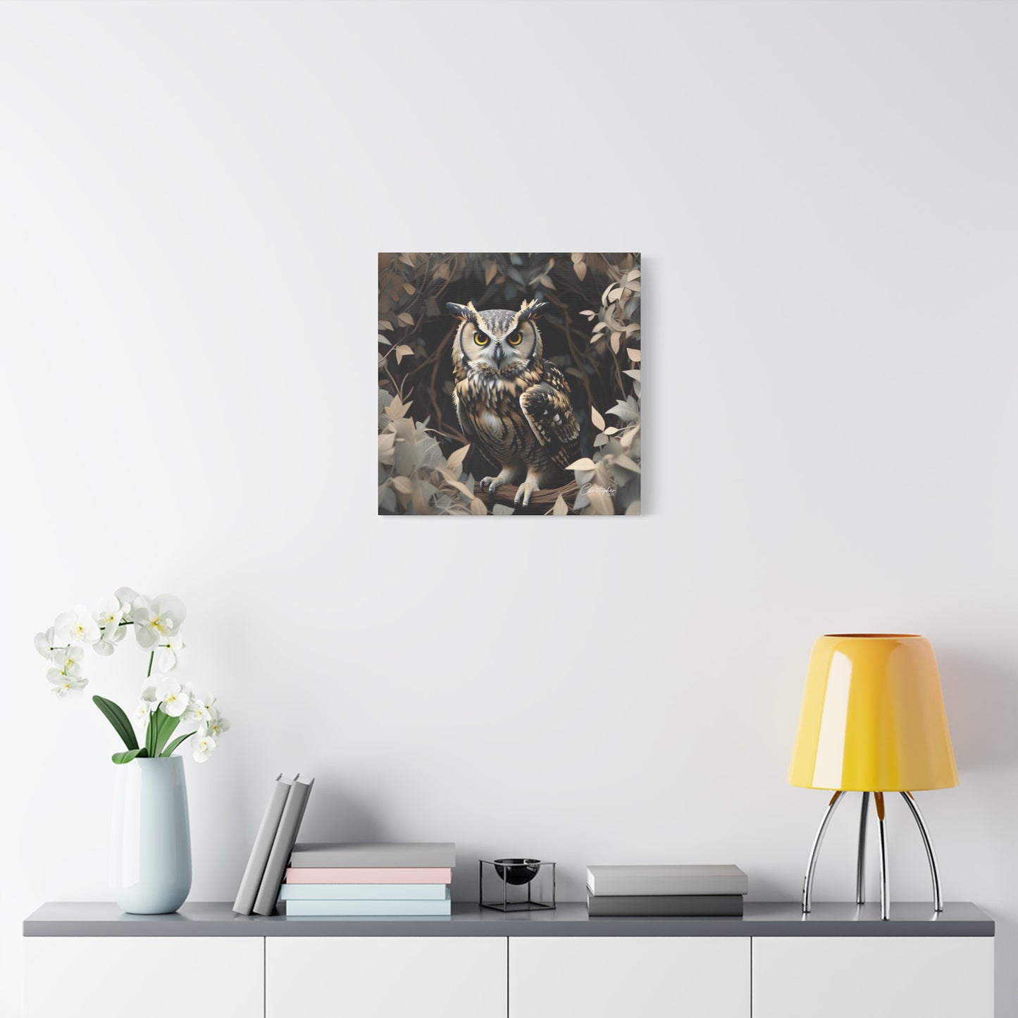Realistic Owl Canvas Art - Nature Wall Decor for Home & Office