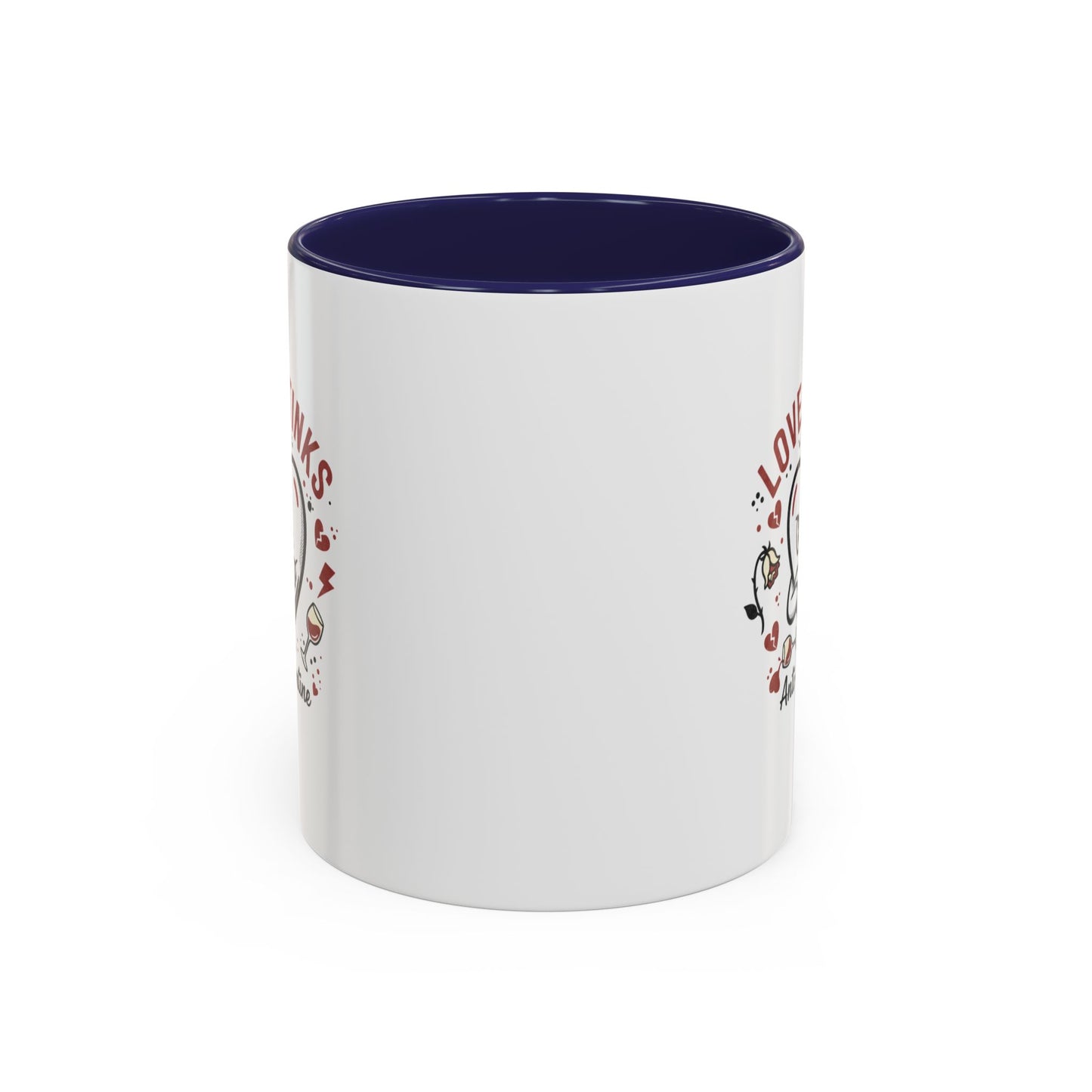 Coffee Mug — "Love Stinks" Anti-Valentine Heart Accent Mug (11/15oz)