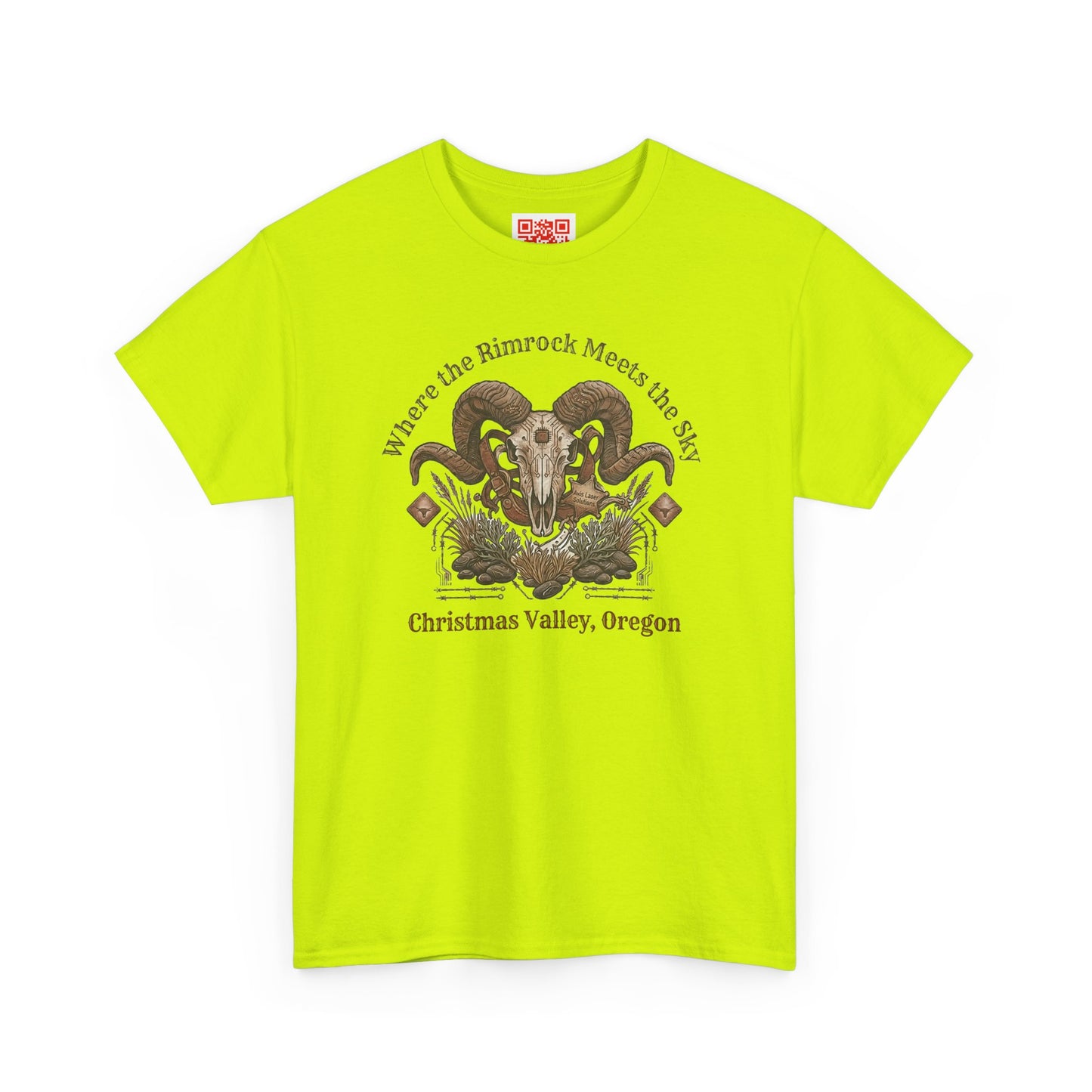 Ram Skull Graphic Tee — Christmas Valley, Oregon Vintage Desert Vibe