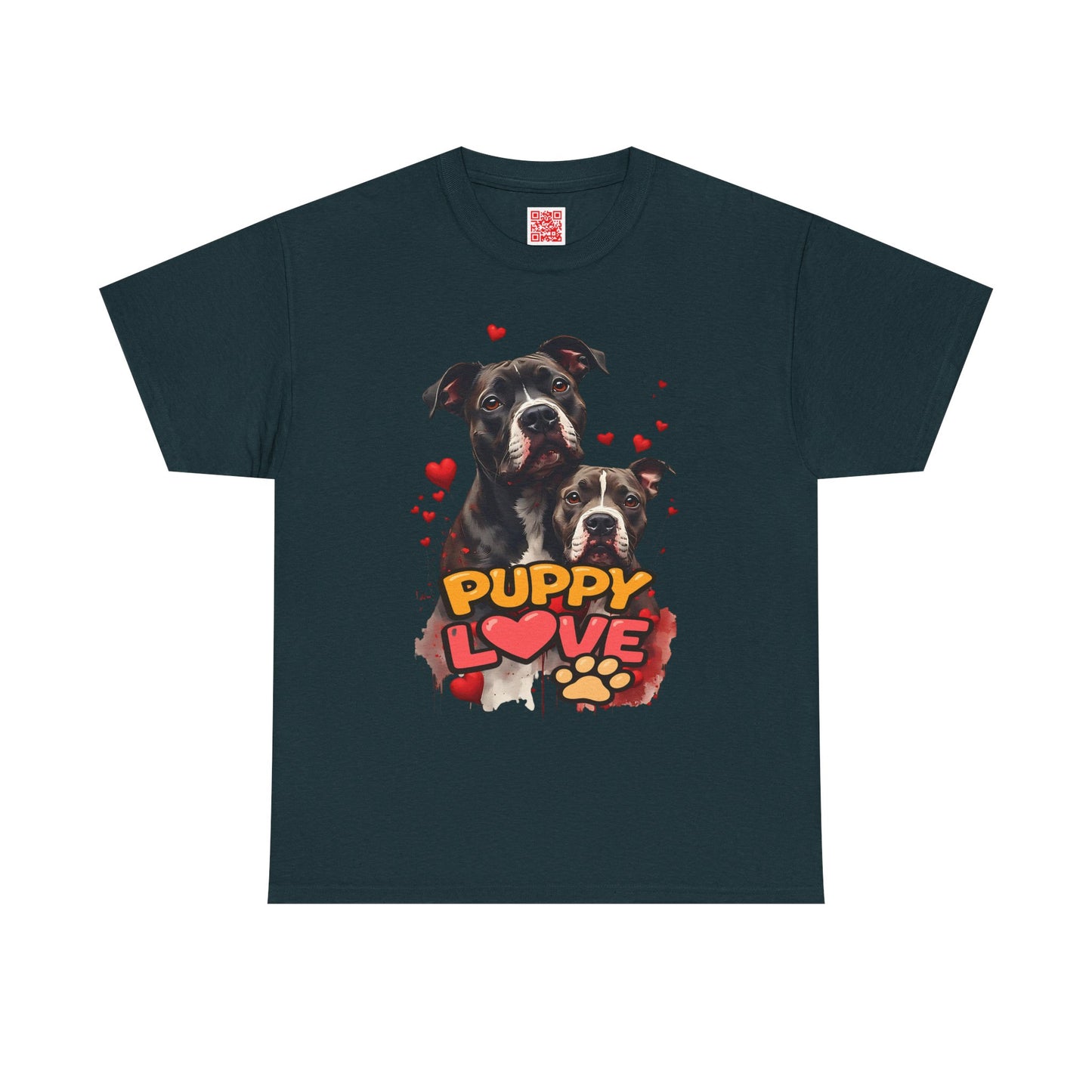 Puppy Love T-Shirt — Cute Dog Hearts Graphic Tee for Dog Lovers