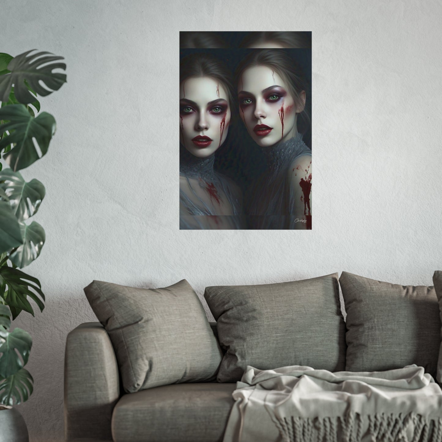 Eerie Fine Art Poster, Dark Fantasy Wall Art, Gothic Decor, Spooky Home Aesthetic, Halloween Wall Art